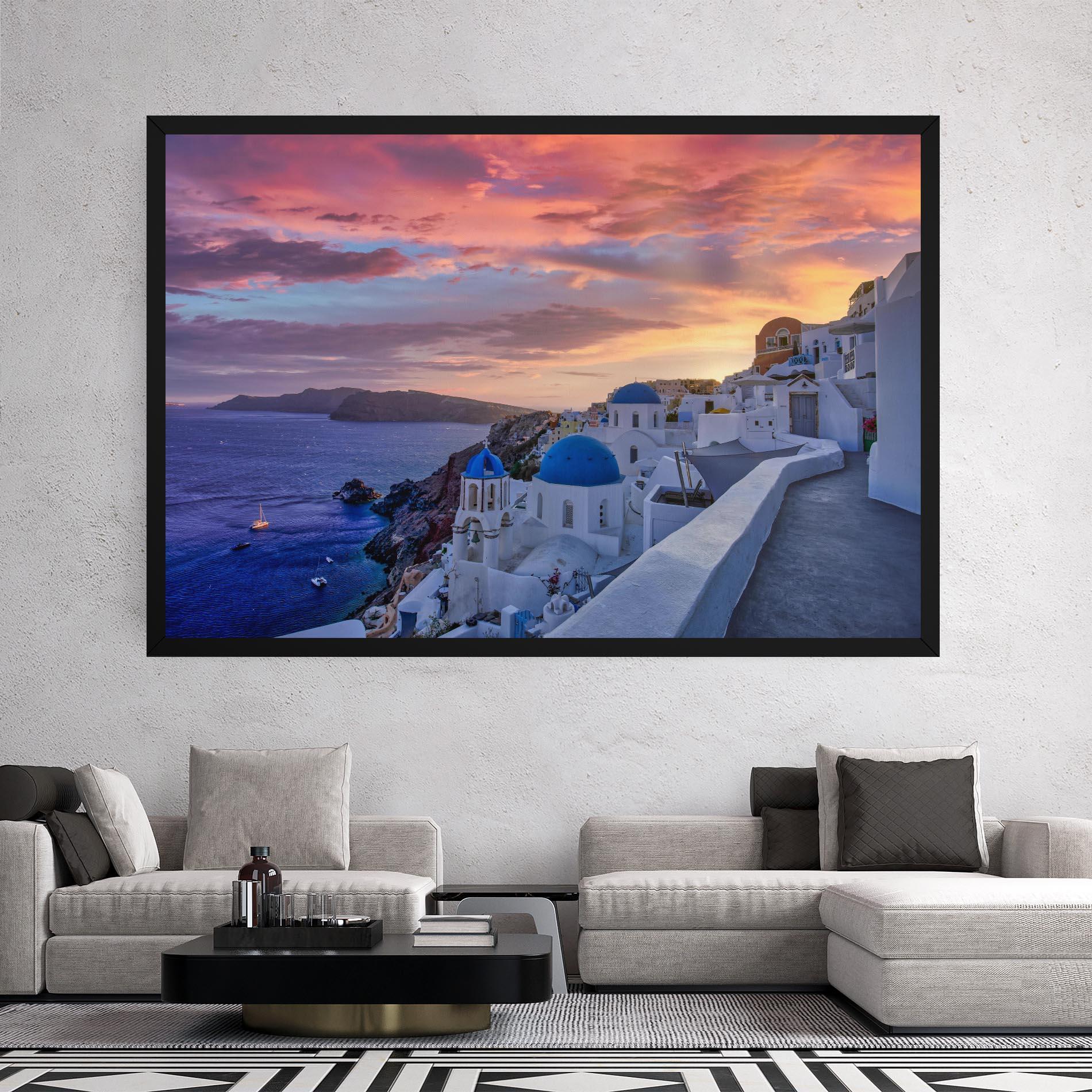 Vászonkép Santorini View mockup 2