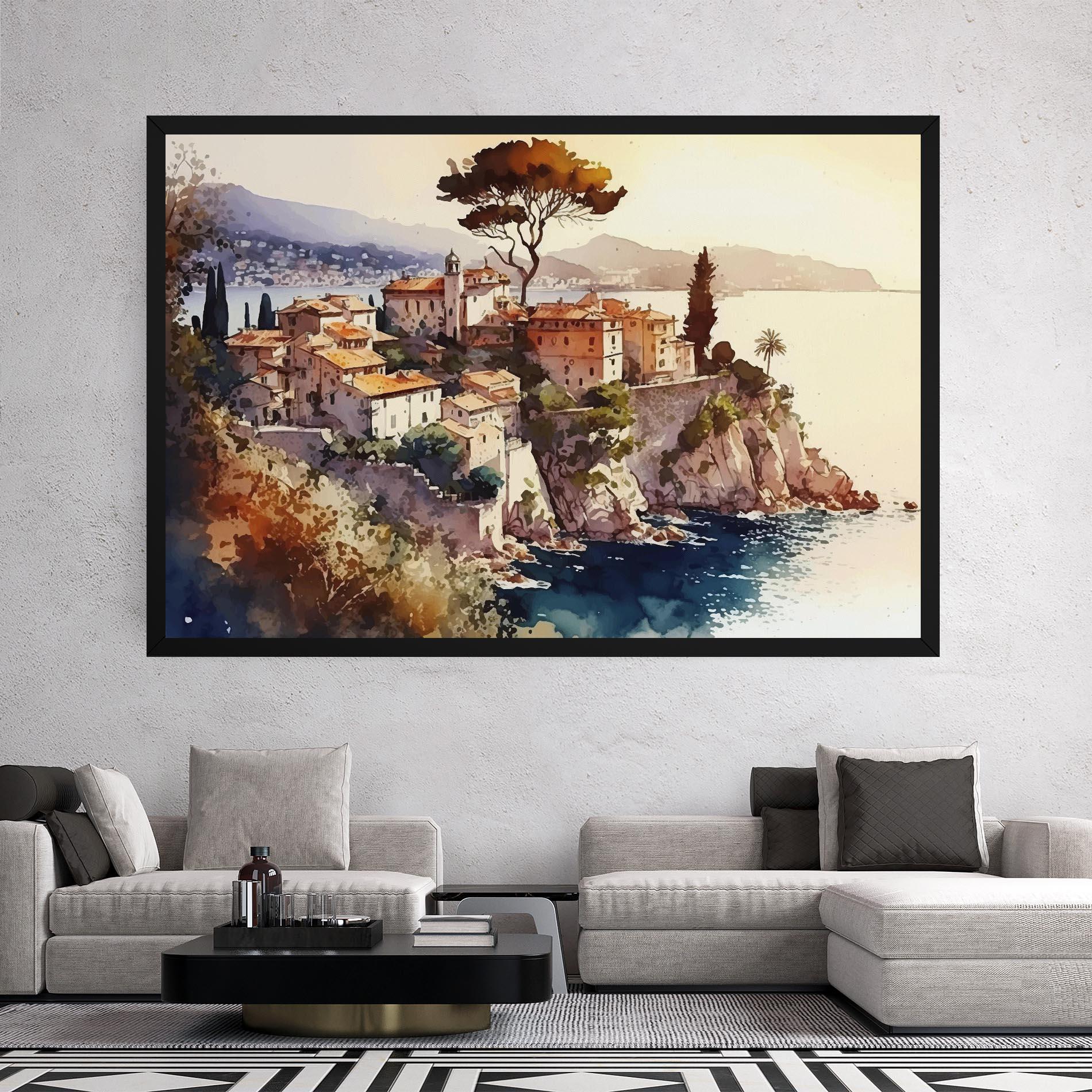 Vászonkép Stunning View Painting mockup 2