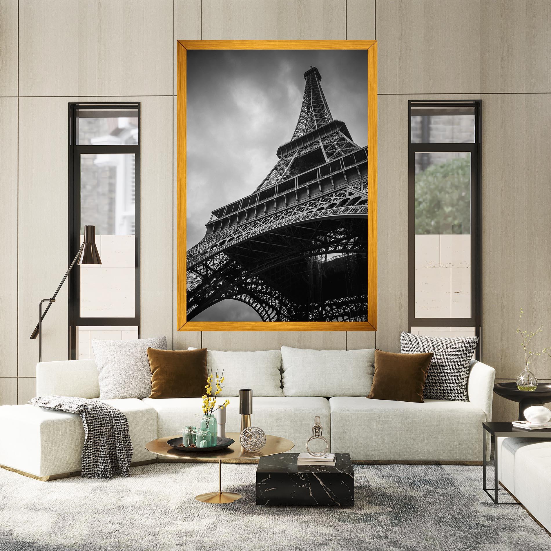 Vászonkép Eiffel Grey Tower mockup 2