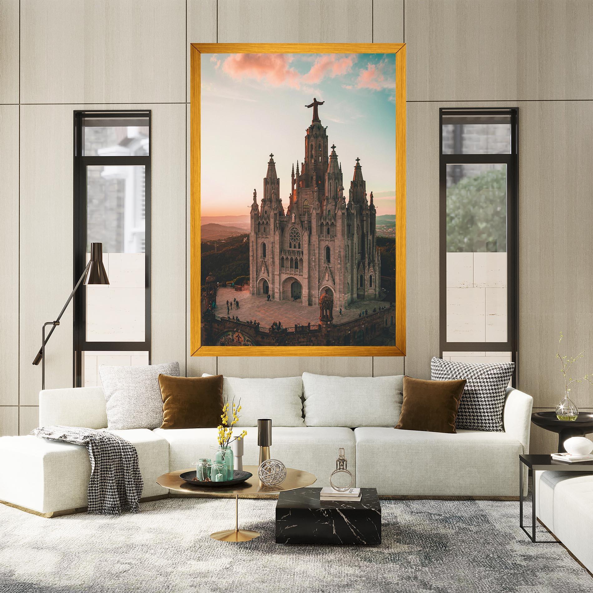 Vászonkép Tibidabo Barcelona mockup 2