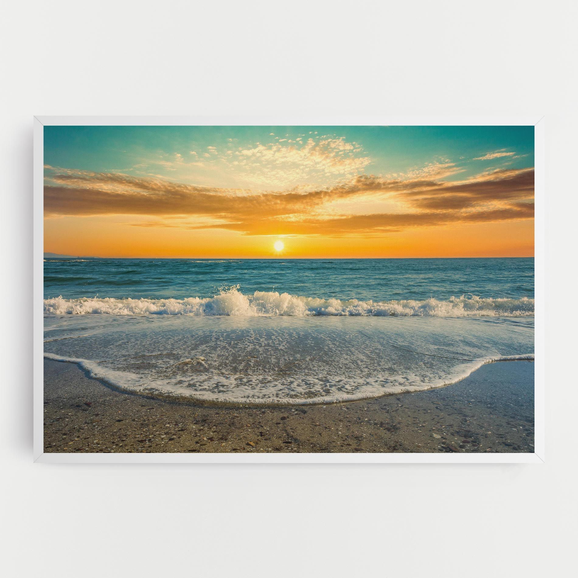 Beach Dramatic Sunset mockup 0
