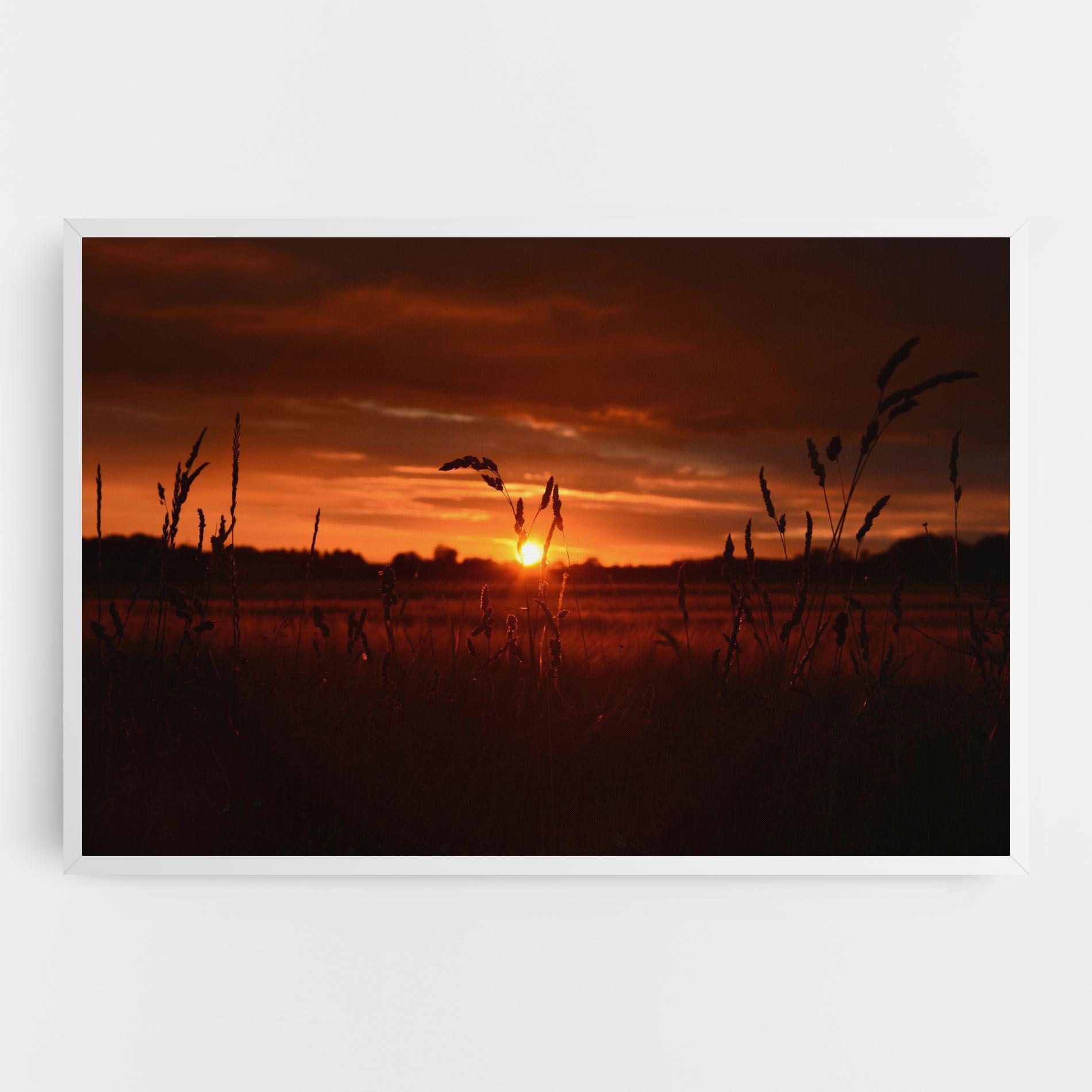 Vászonkép Field Shilouette mockup 0