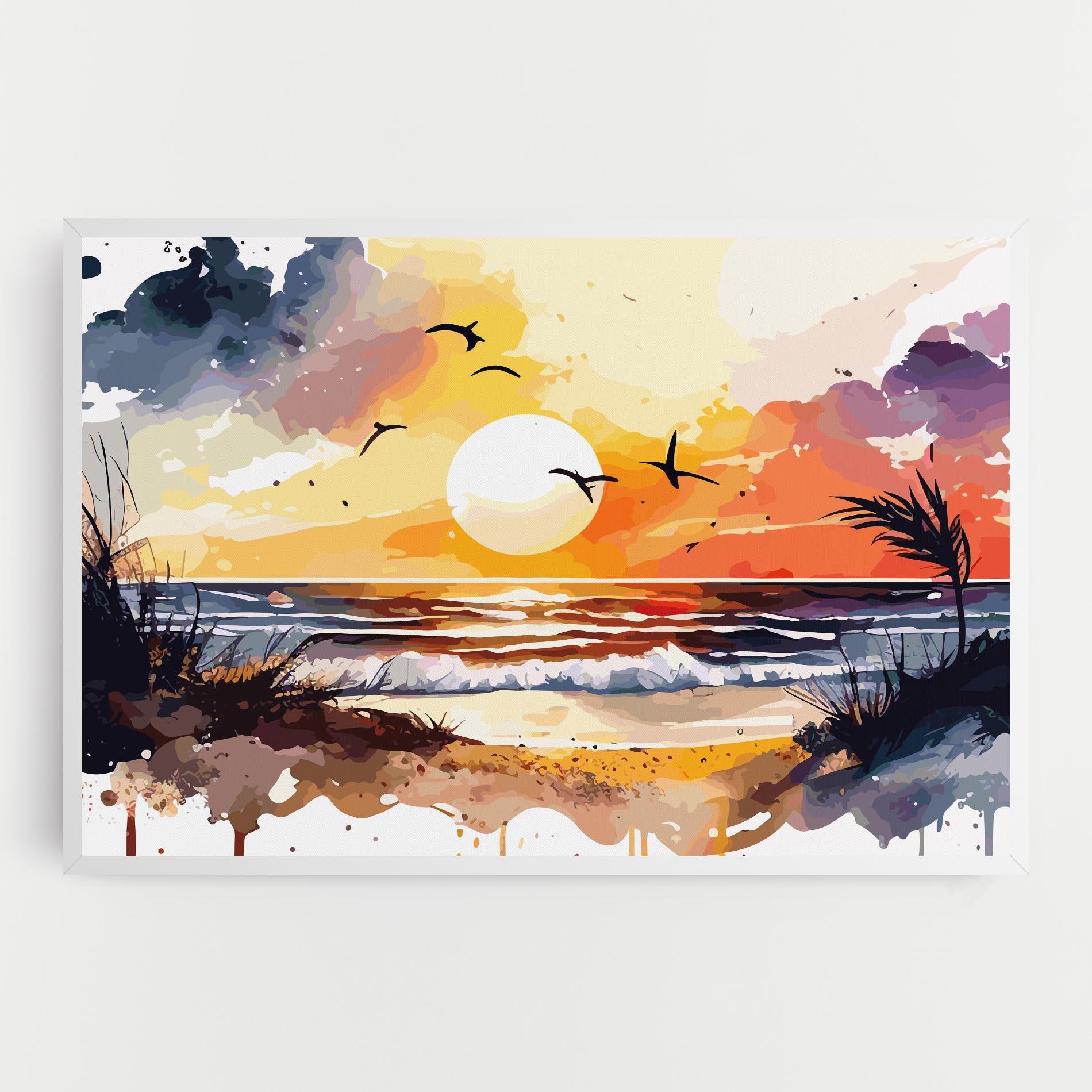 Vászonkép Sunset Art View mockup 0