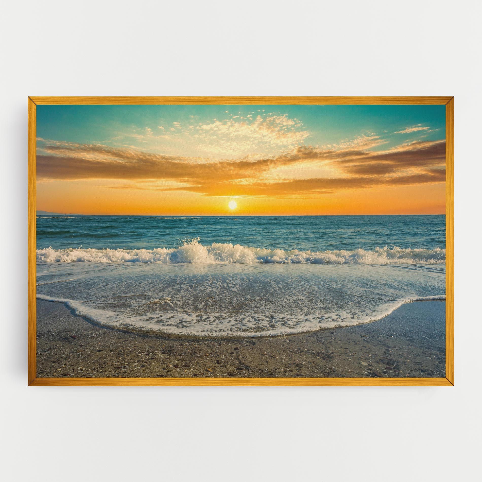 Beach Dramatic Sunset mockup 0