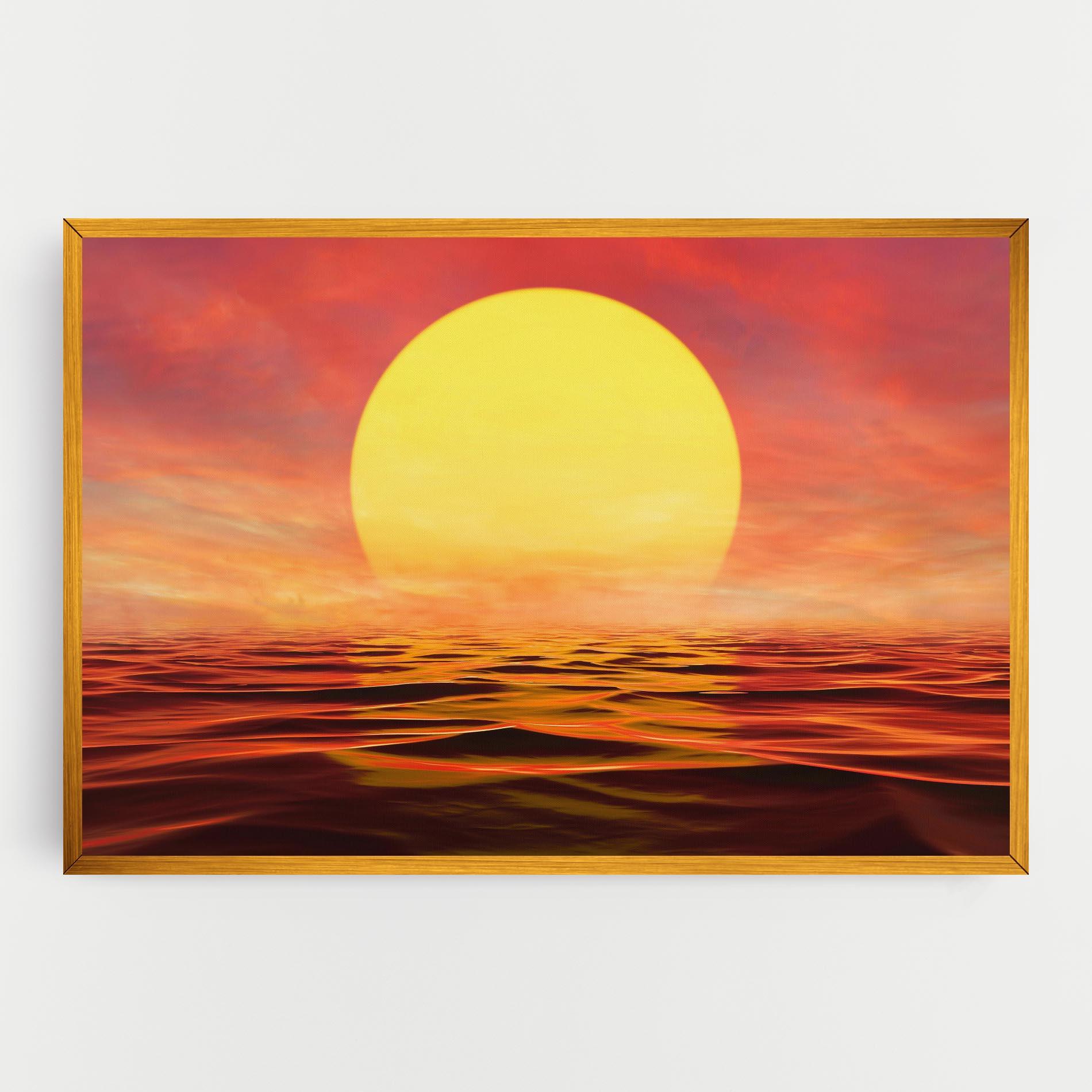 Vászonkép Clouds Reflection Sky mockup 0