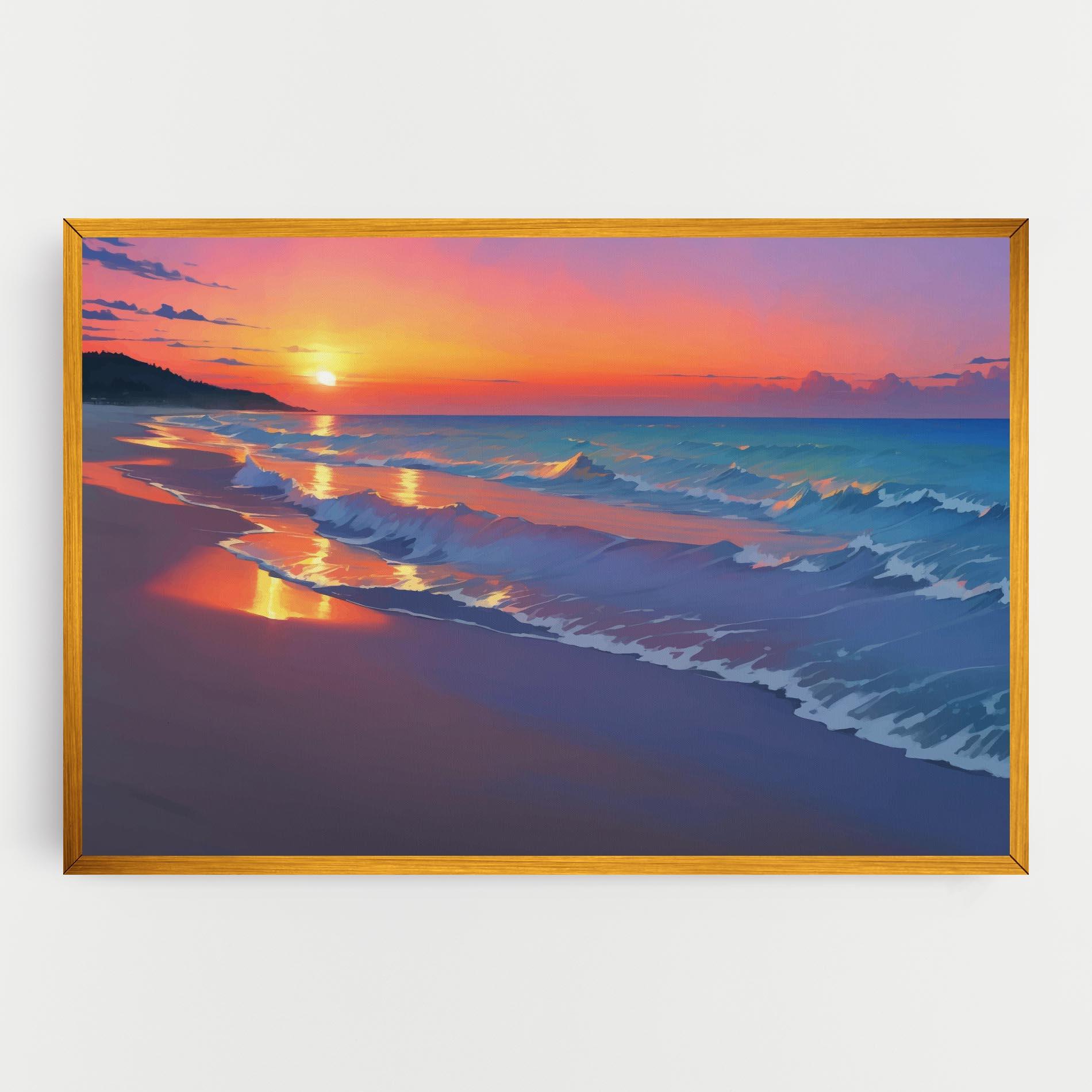 Vászonkép Dreamy Beach Sunset mockup 0