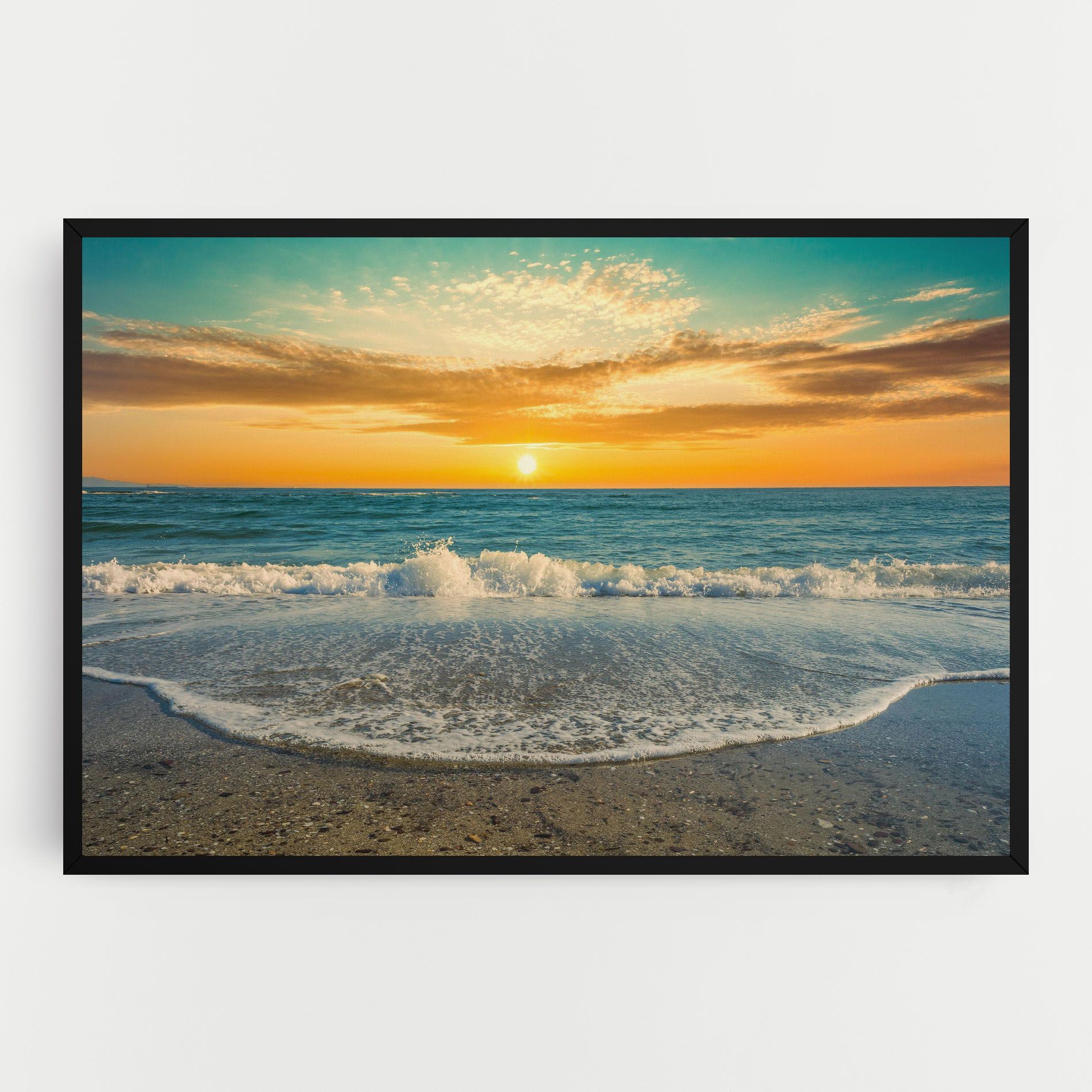 Beach Dramatic Sunset mockup 0