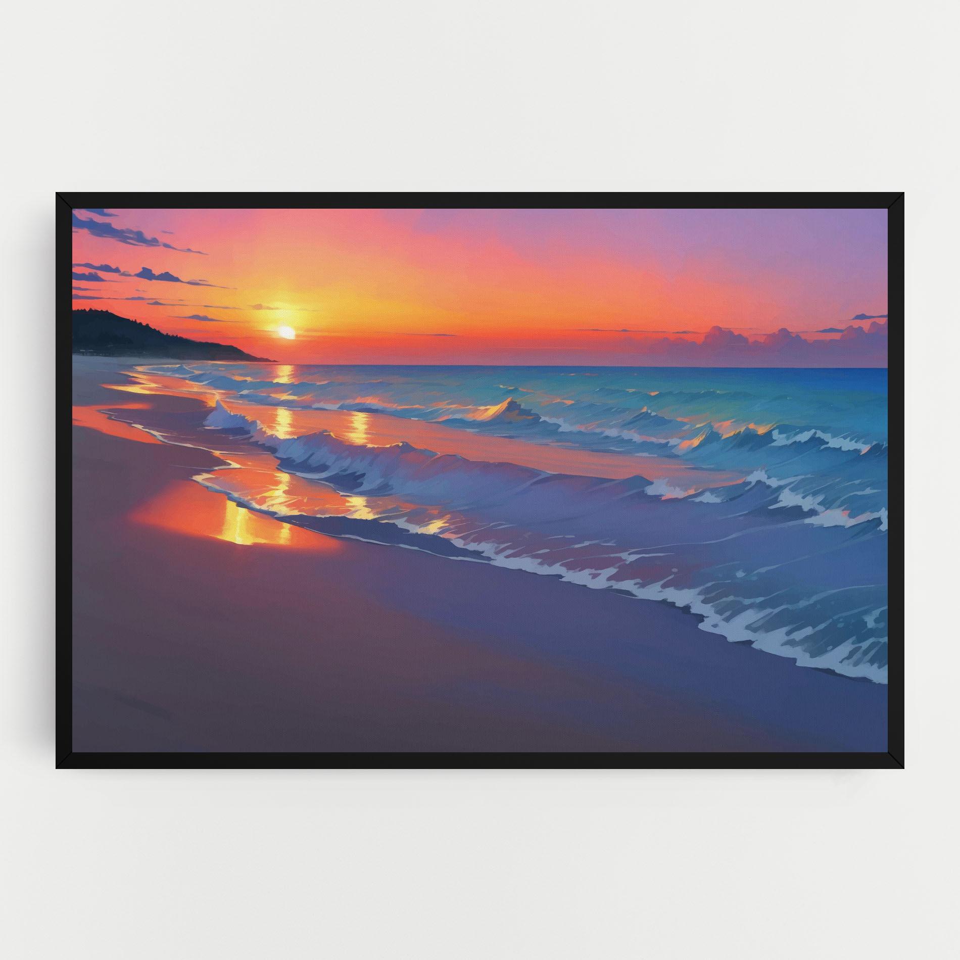 Vászonkép Dreamy Beach Sunset mockup 0