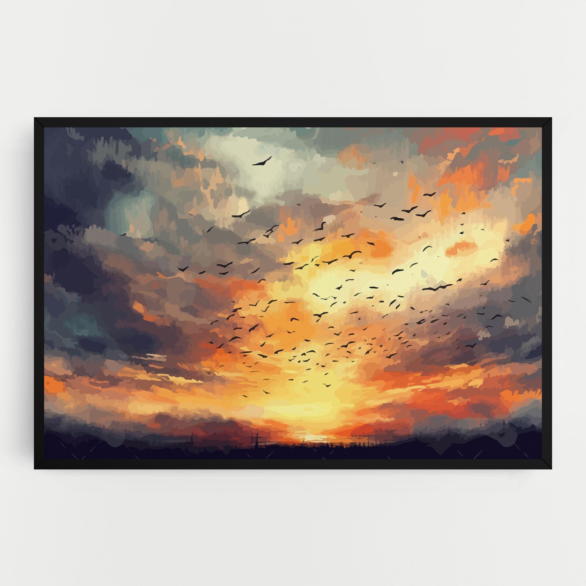 Vászonkép Majestic Sunset mockup 0