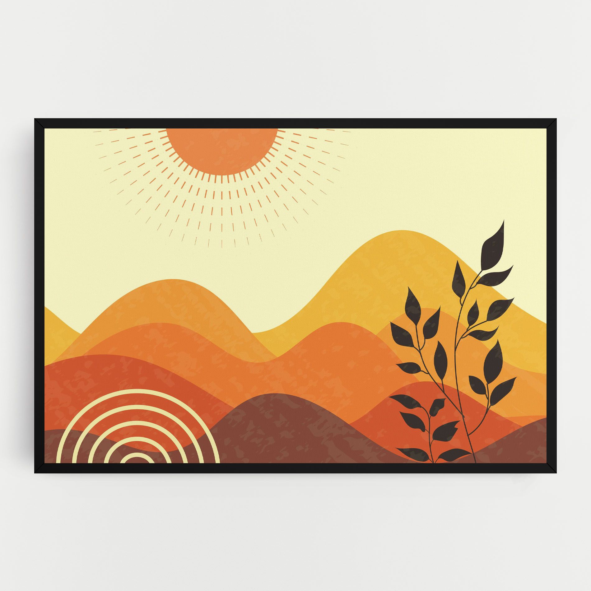 Minimalist Sunset Art mockup 0