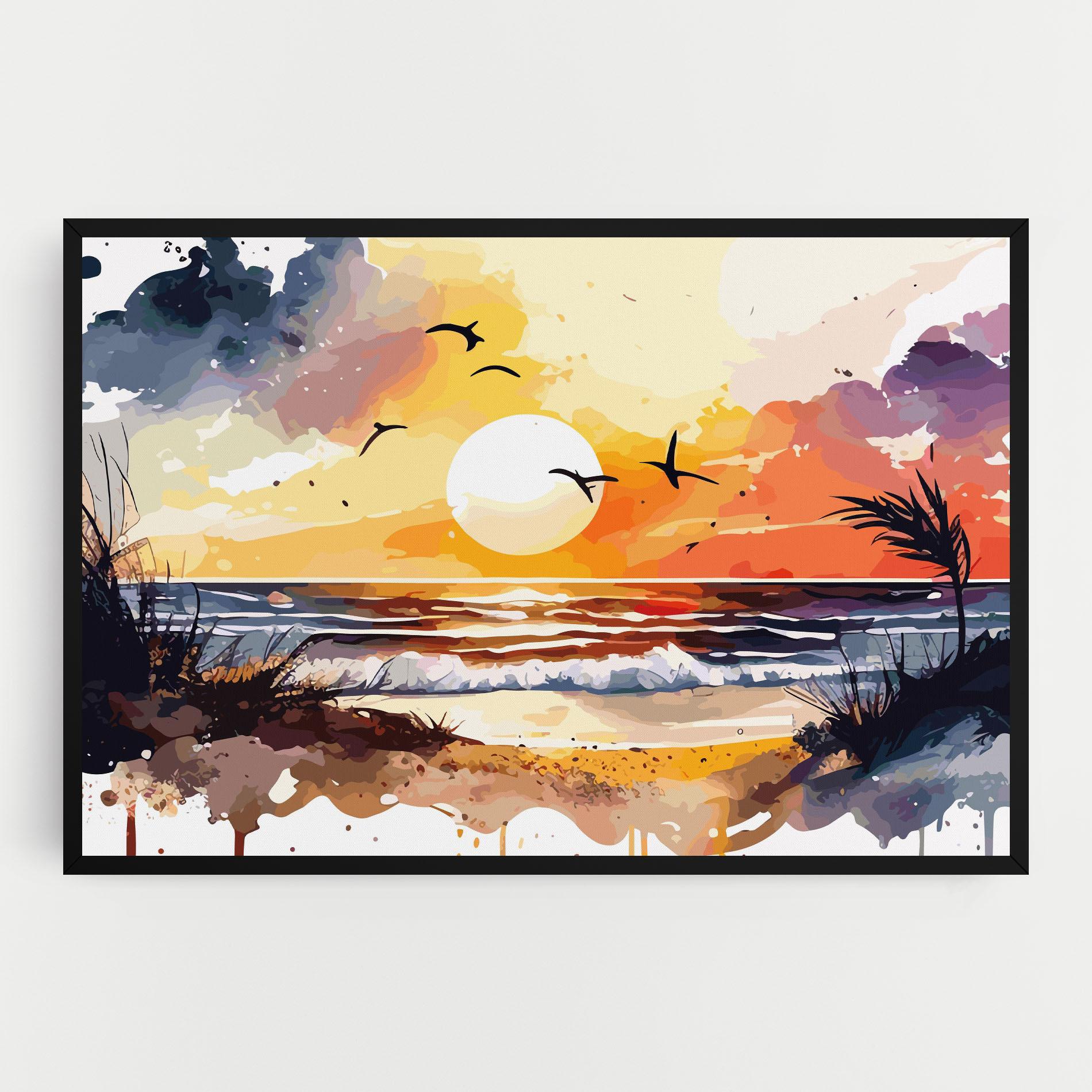Vászonkép Sunset Art View mockup 0