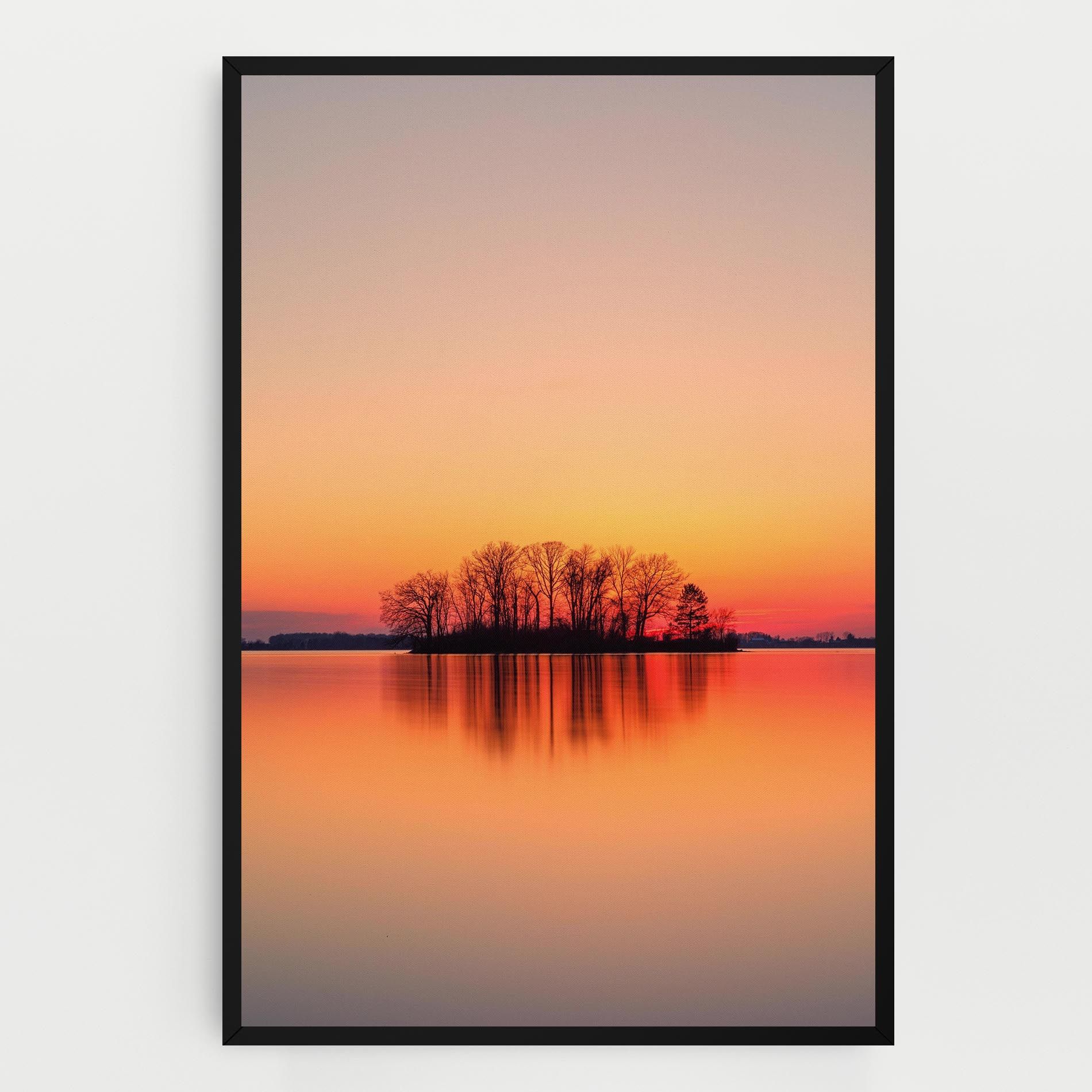 Tree Sunset Lake mockup 0