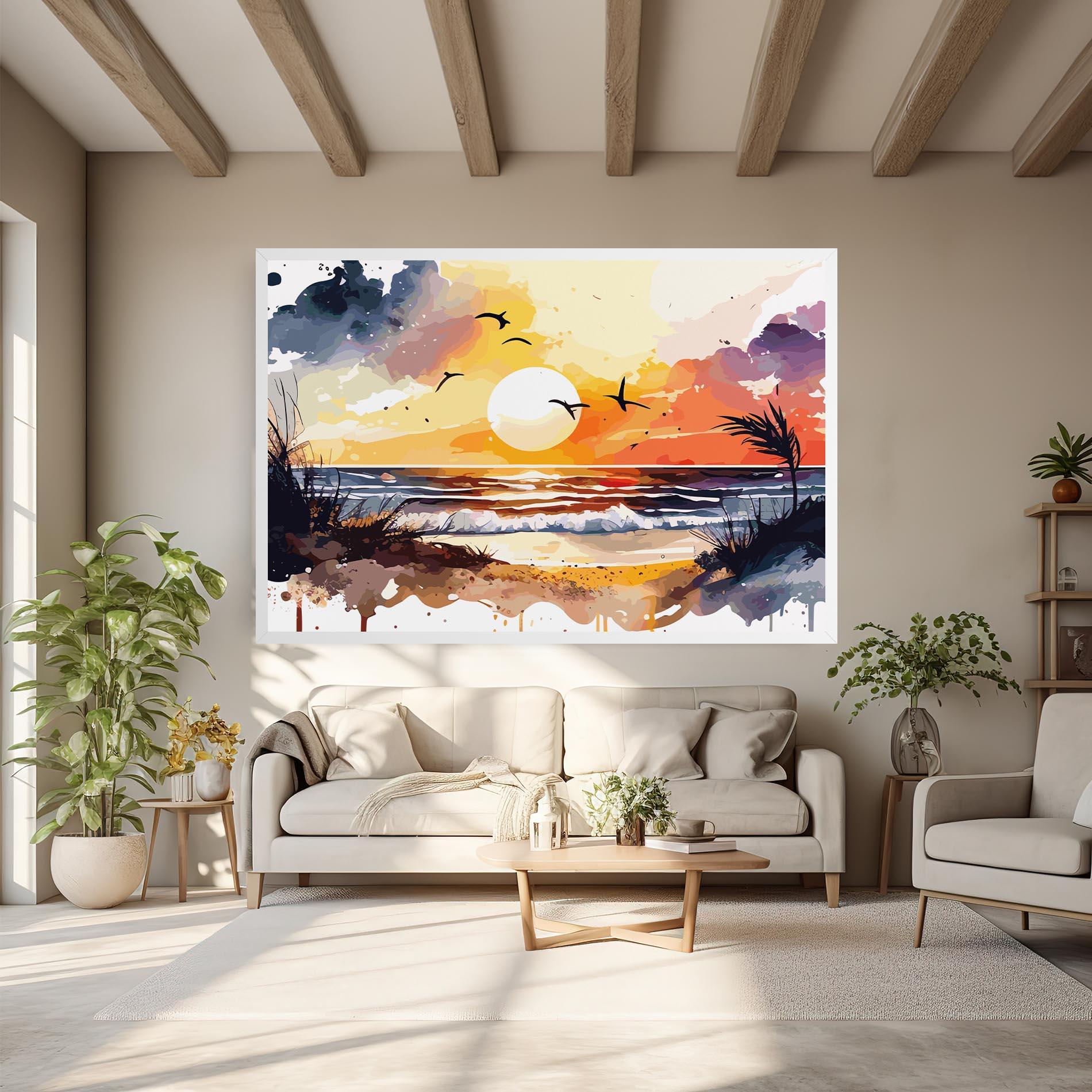 Vászonkép Sunset Art View mockup 6