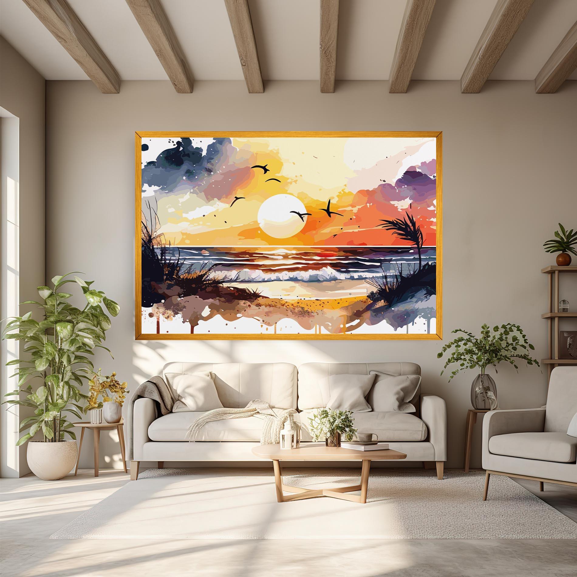 Vászonkép Sunset Art View mockup 6