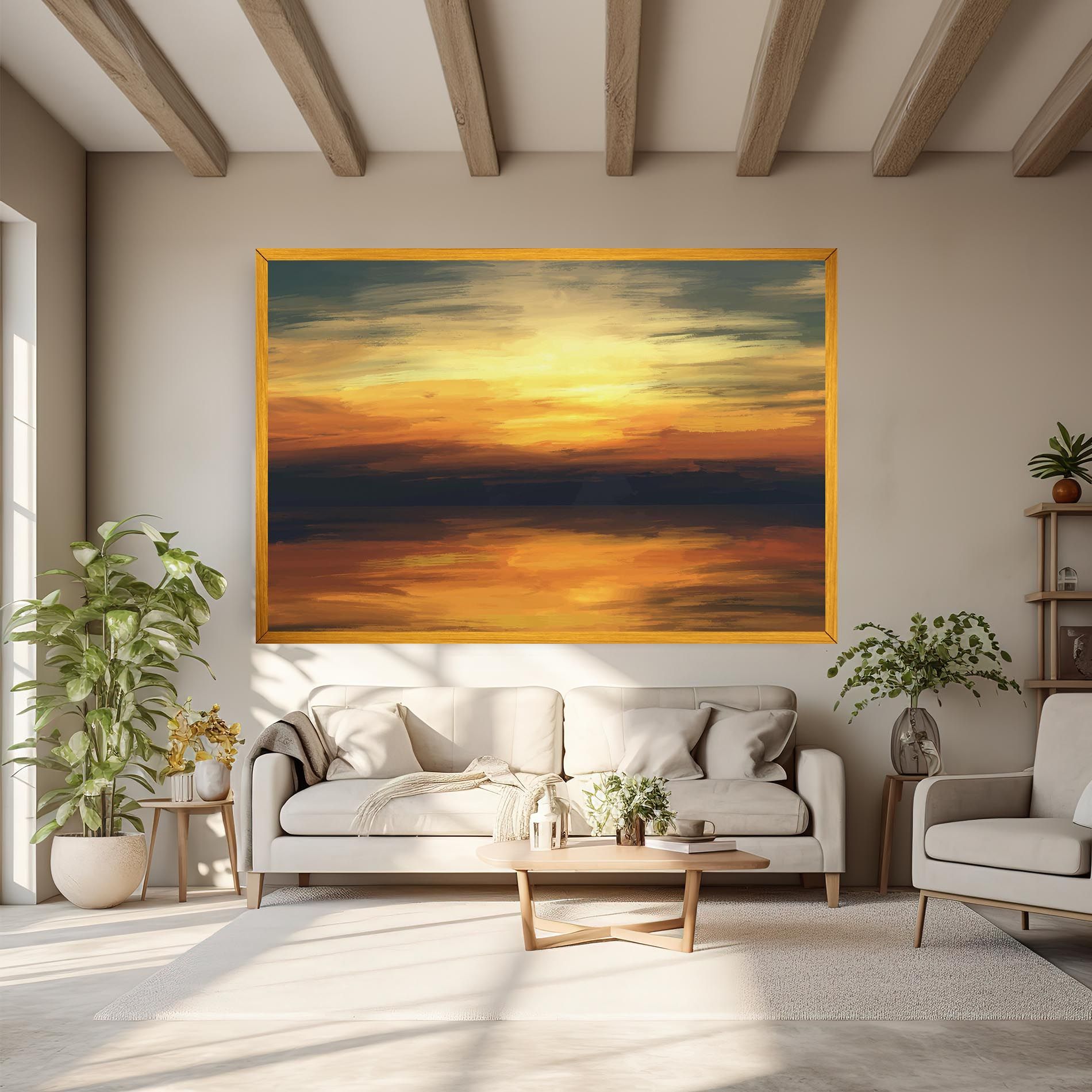 Sunset Oil Paint mockup 6