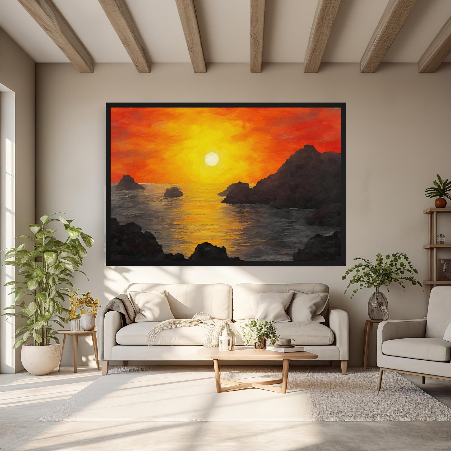 Mountains Rocks Painting mockup 6