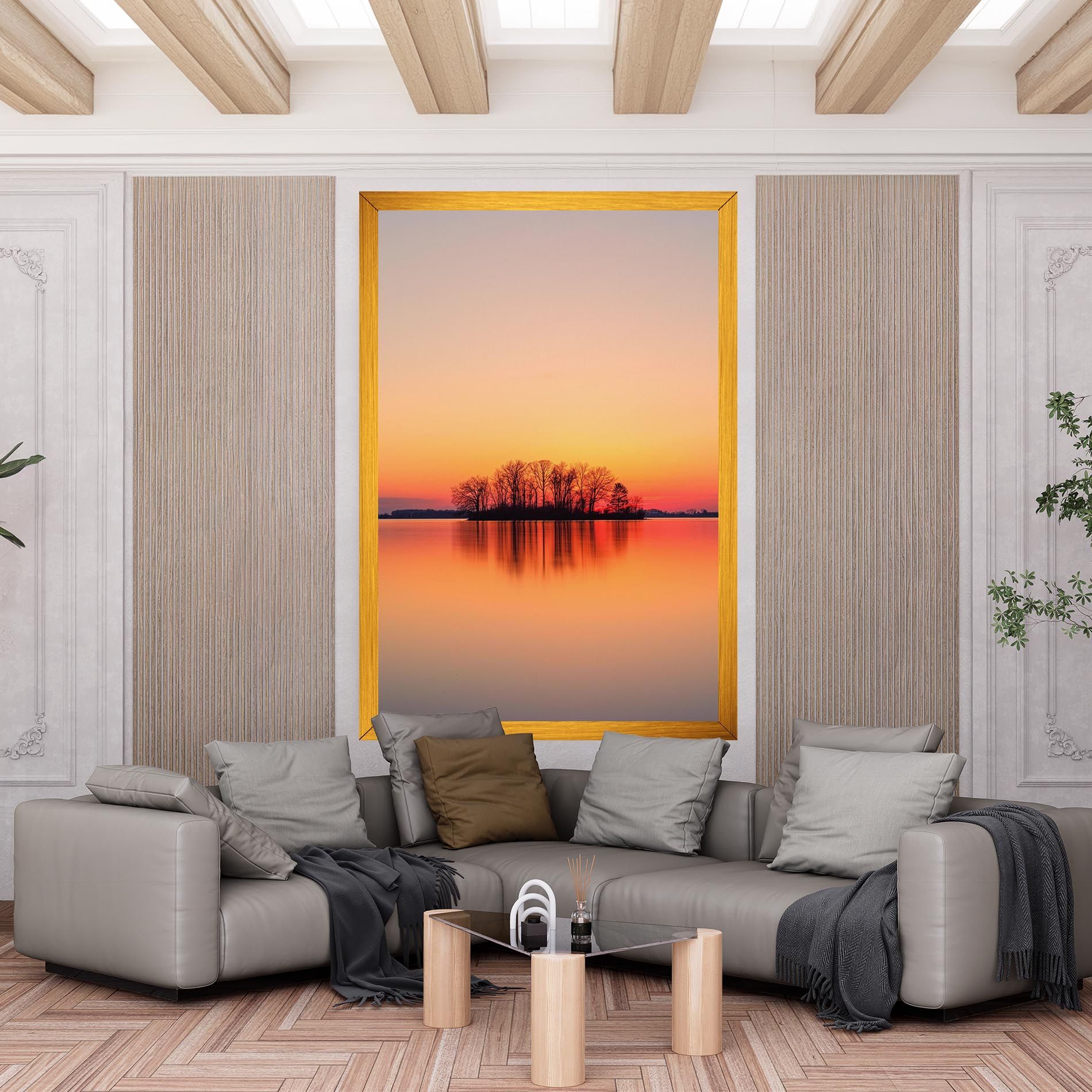 Tree Sunset Lake mockup 6