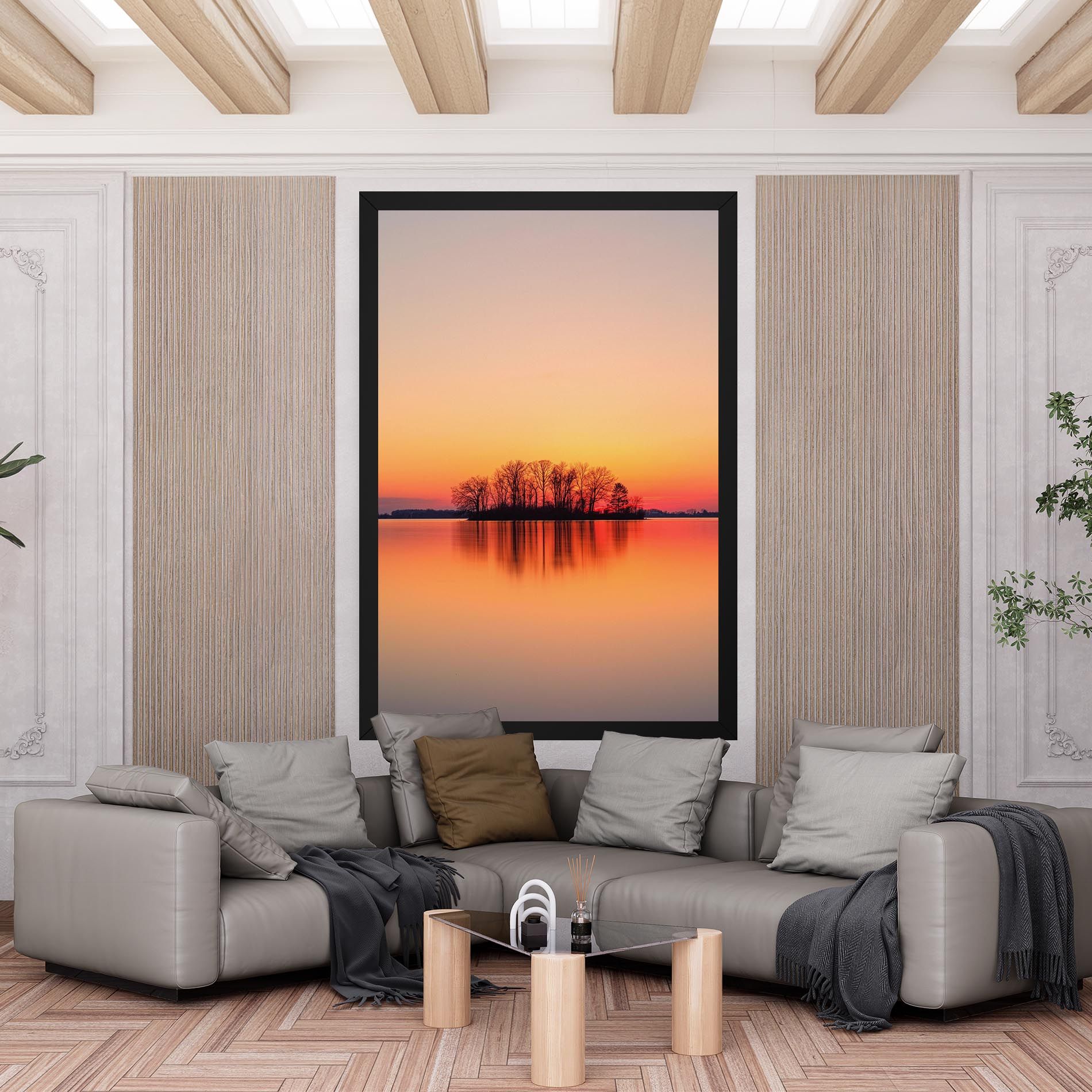 Tree Sunset Lake mockup 6