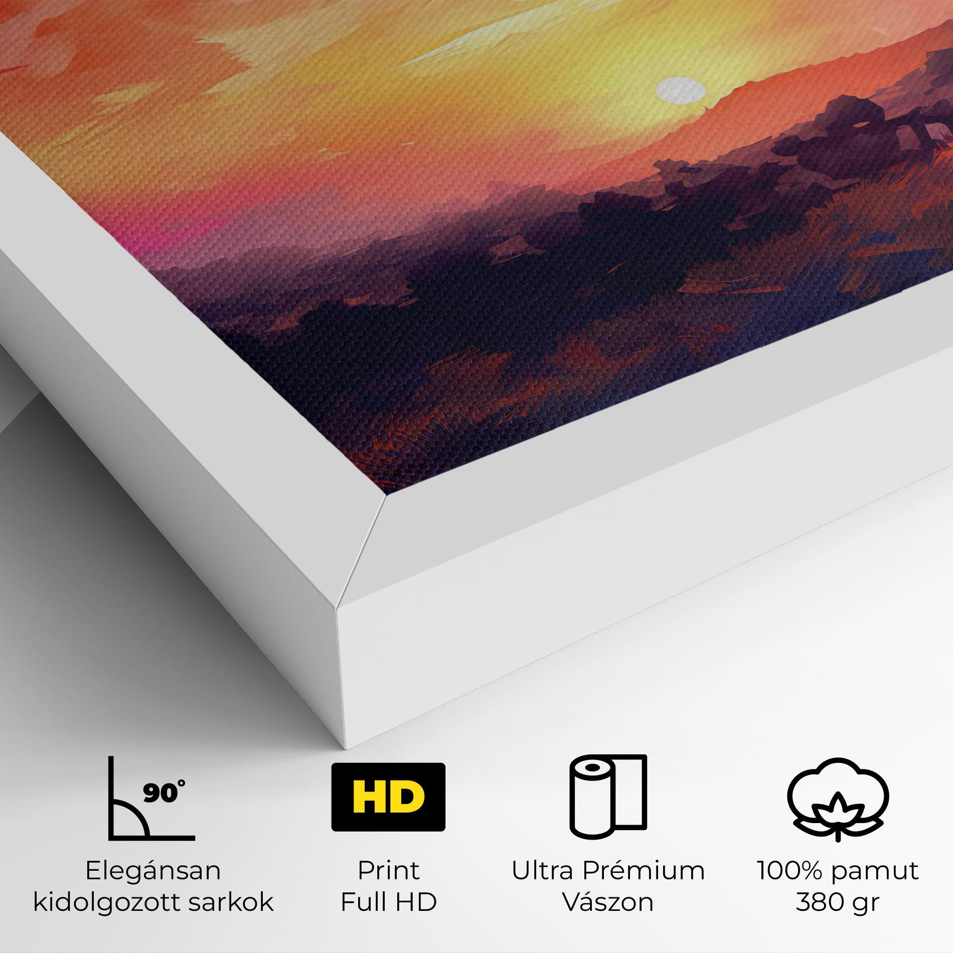 Colorful Sunset Mountains mockup 4