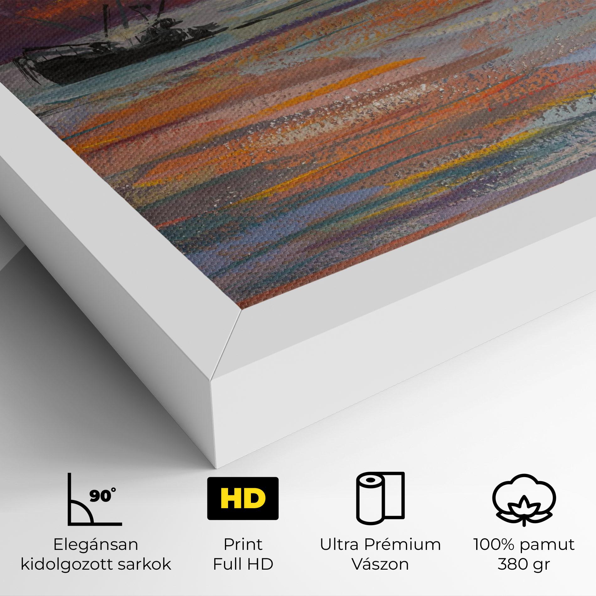 Vászonkép Sea Ship Painting mockup 4