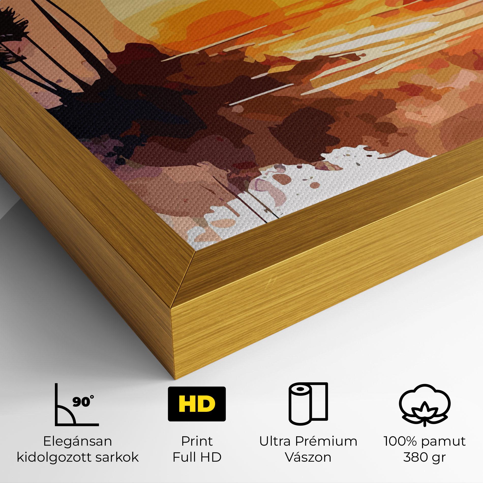 Vászonkép Beautiful Sunrise mockup 4