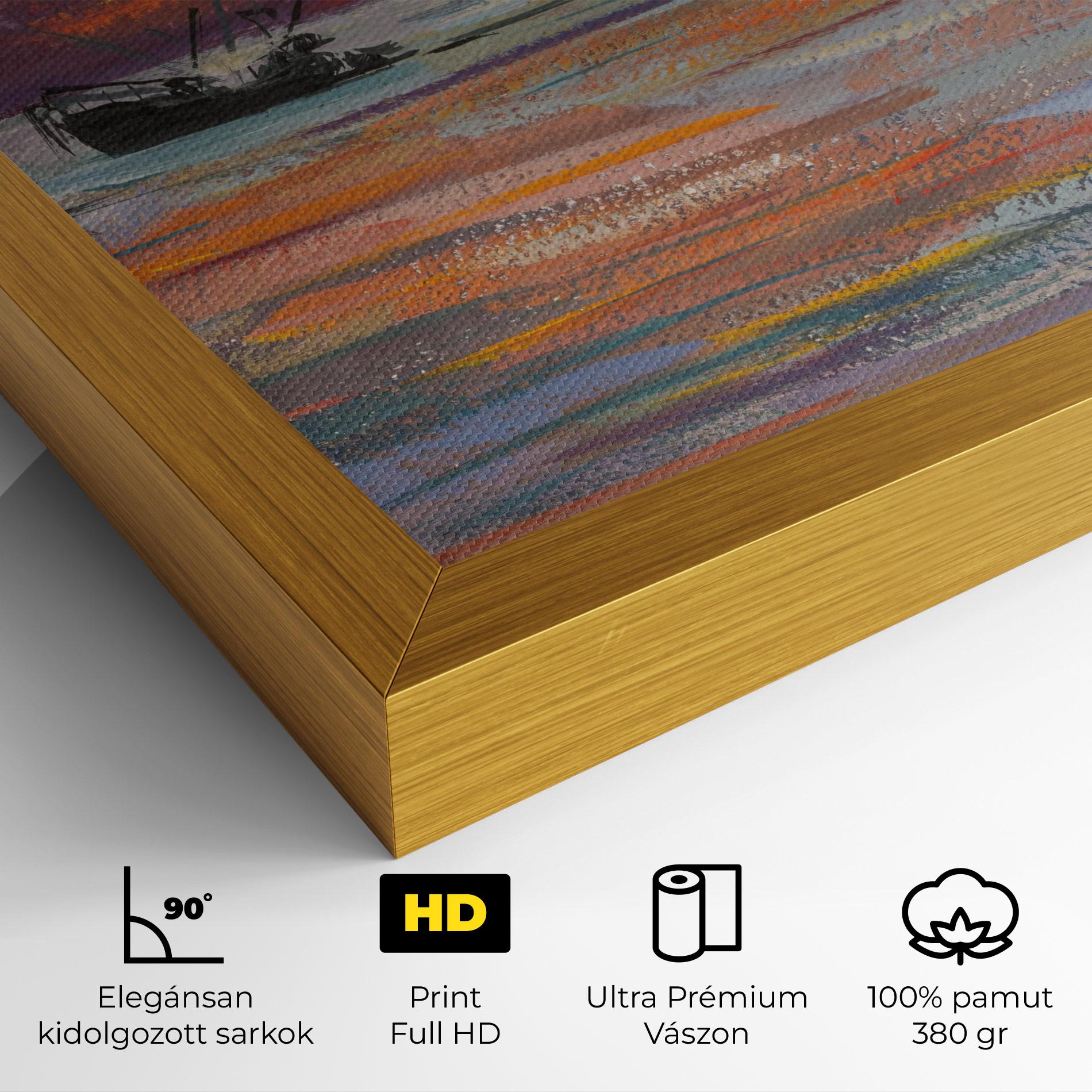 Vászonkép Sea Ship Painting mockup 4