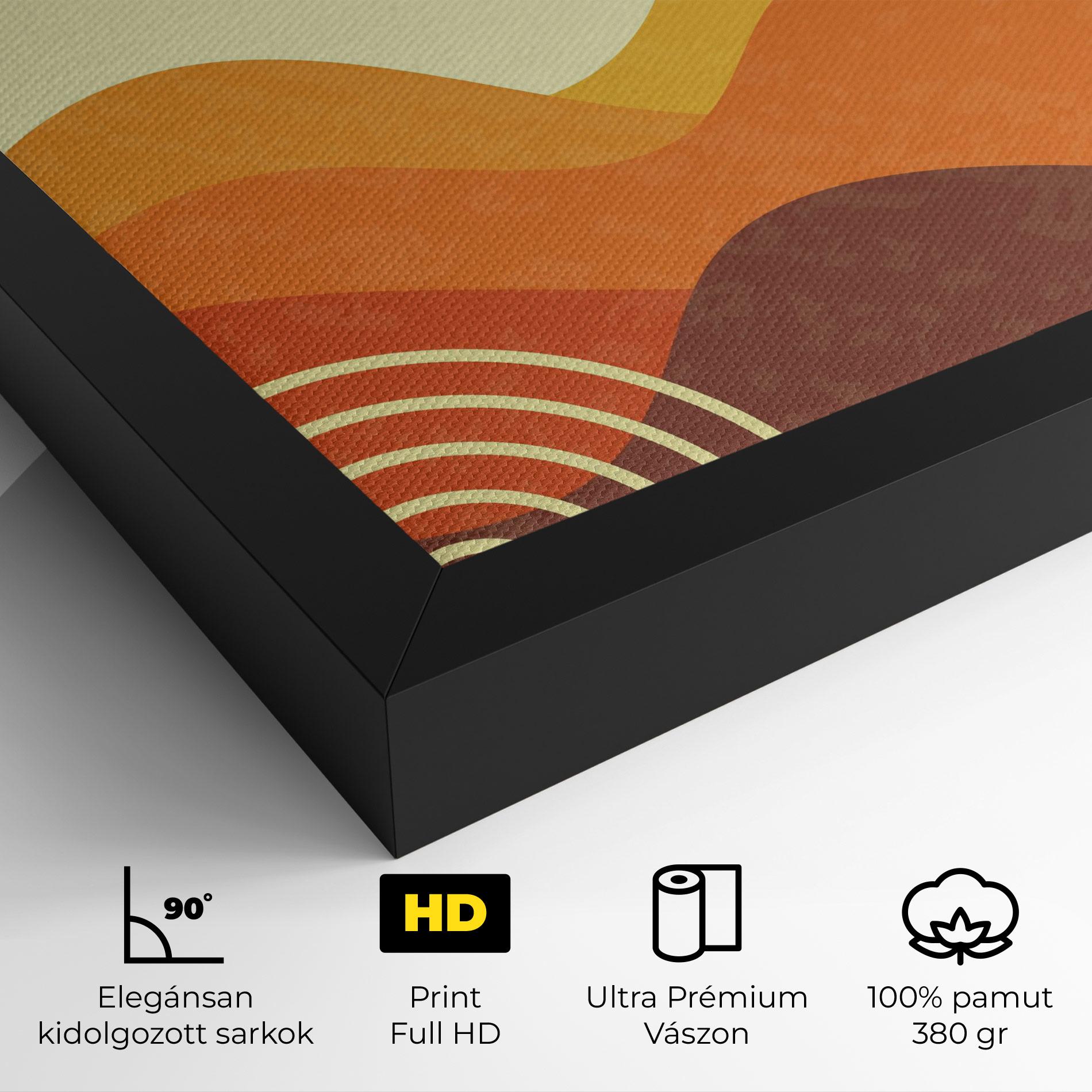 Vászonkép Minimalist Sunset Art mockup 4