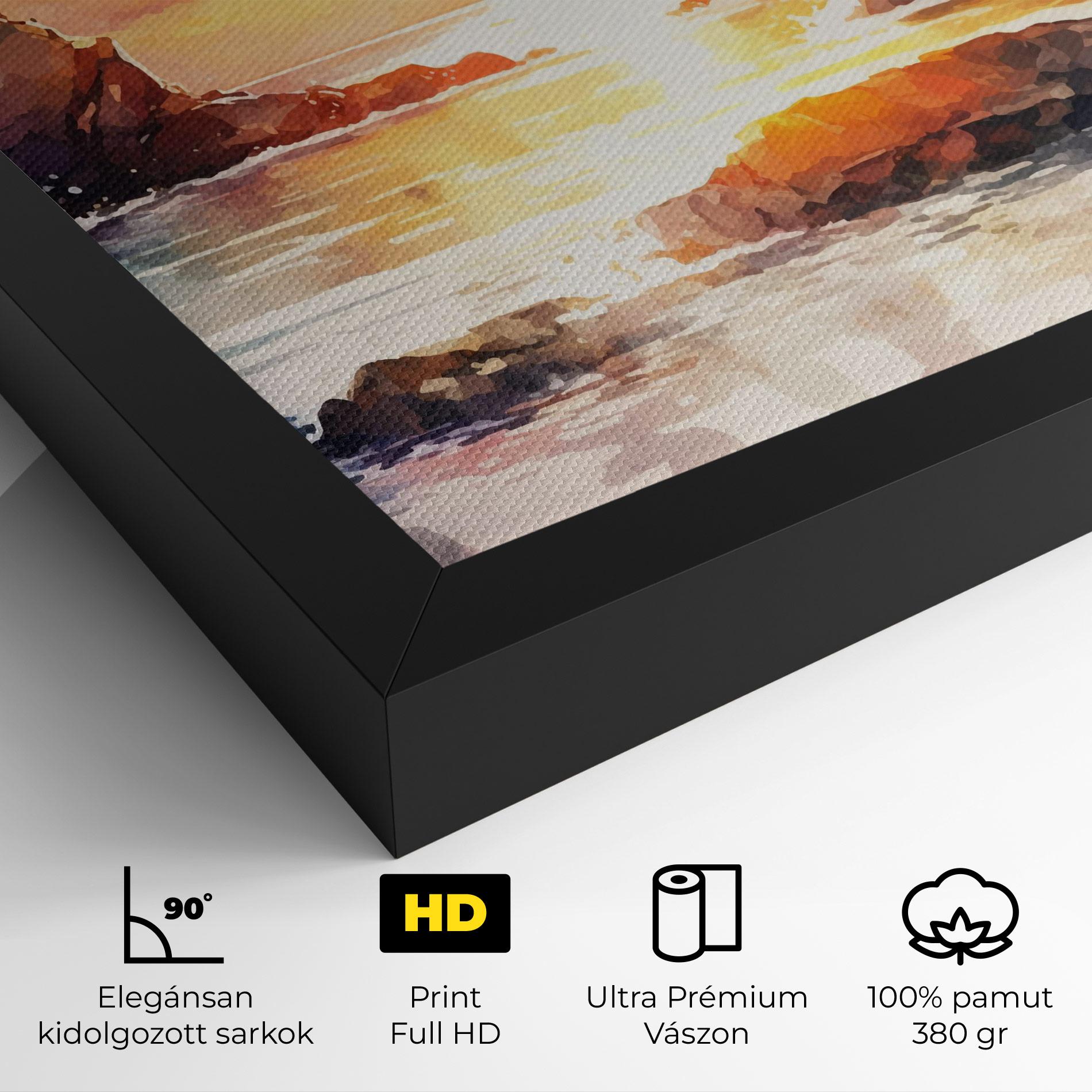 Vászonkép Pretty Pastel Sunset mockup 4