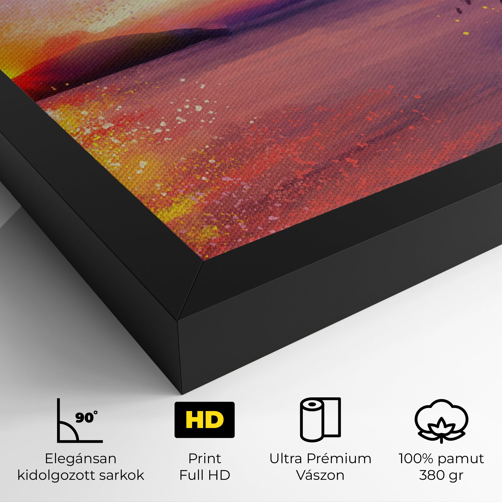 Purple Sunrise Art mockup 4