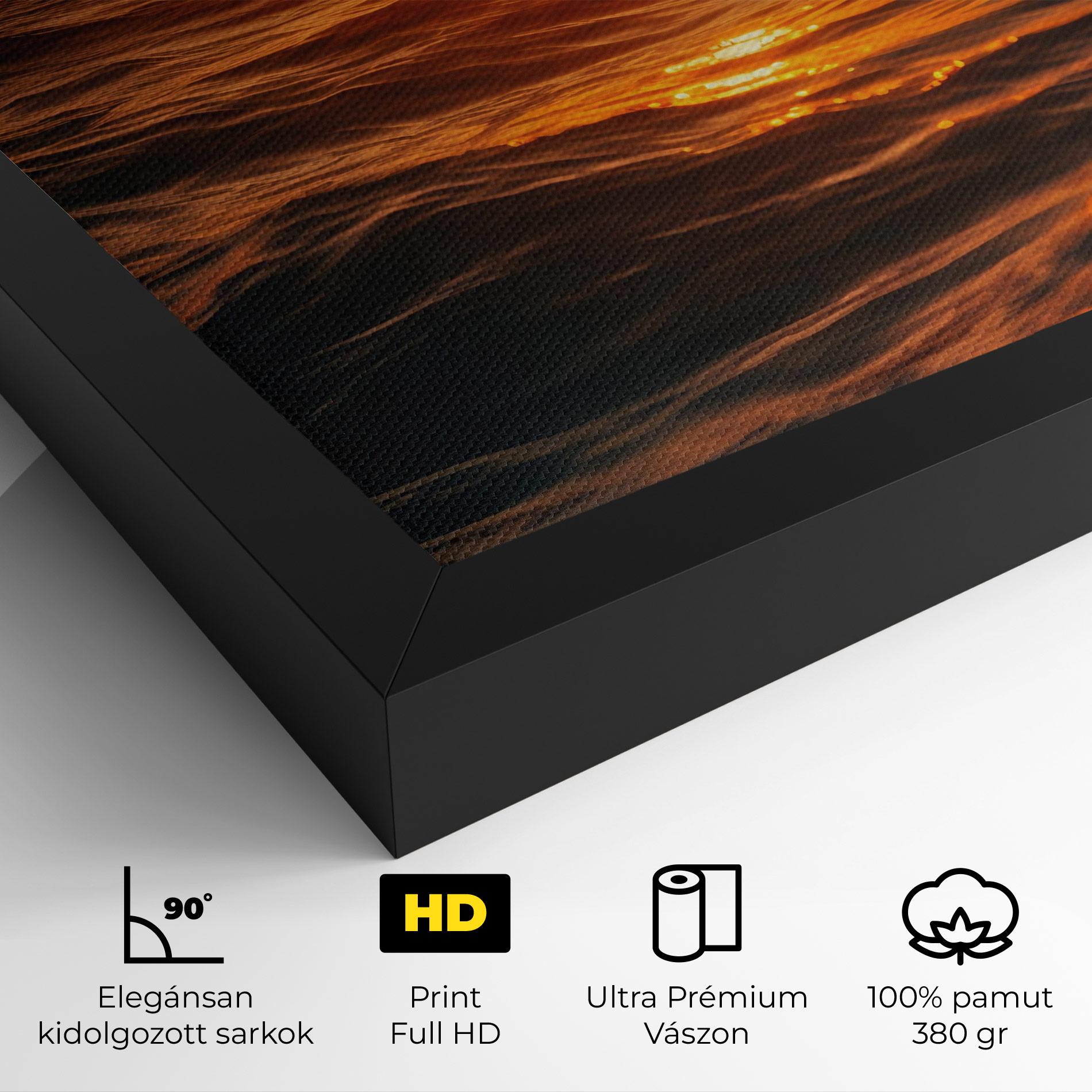 Vászonkép Waves During Sunset mockup 4