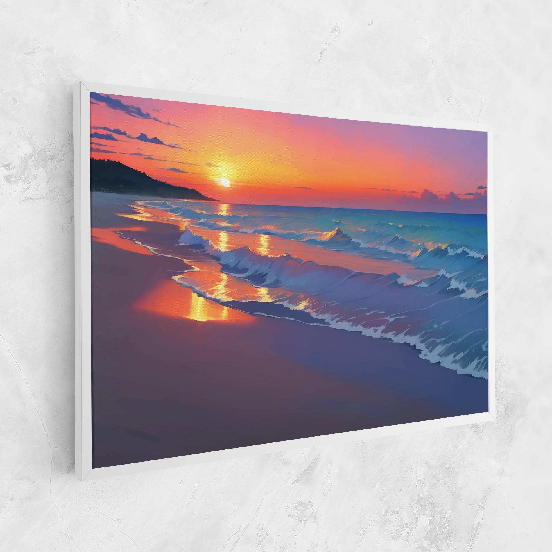 Vászonkép Dreamy Beach Sunset mockup 1