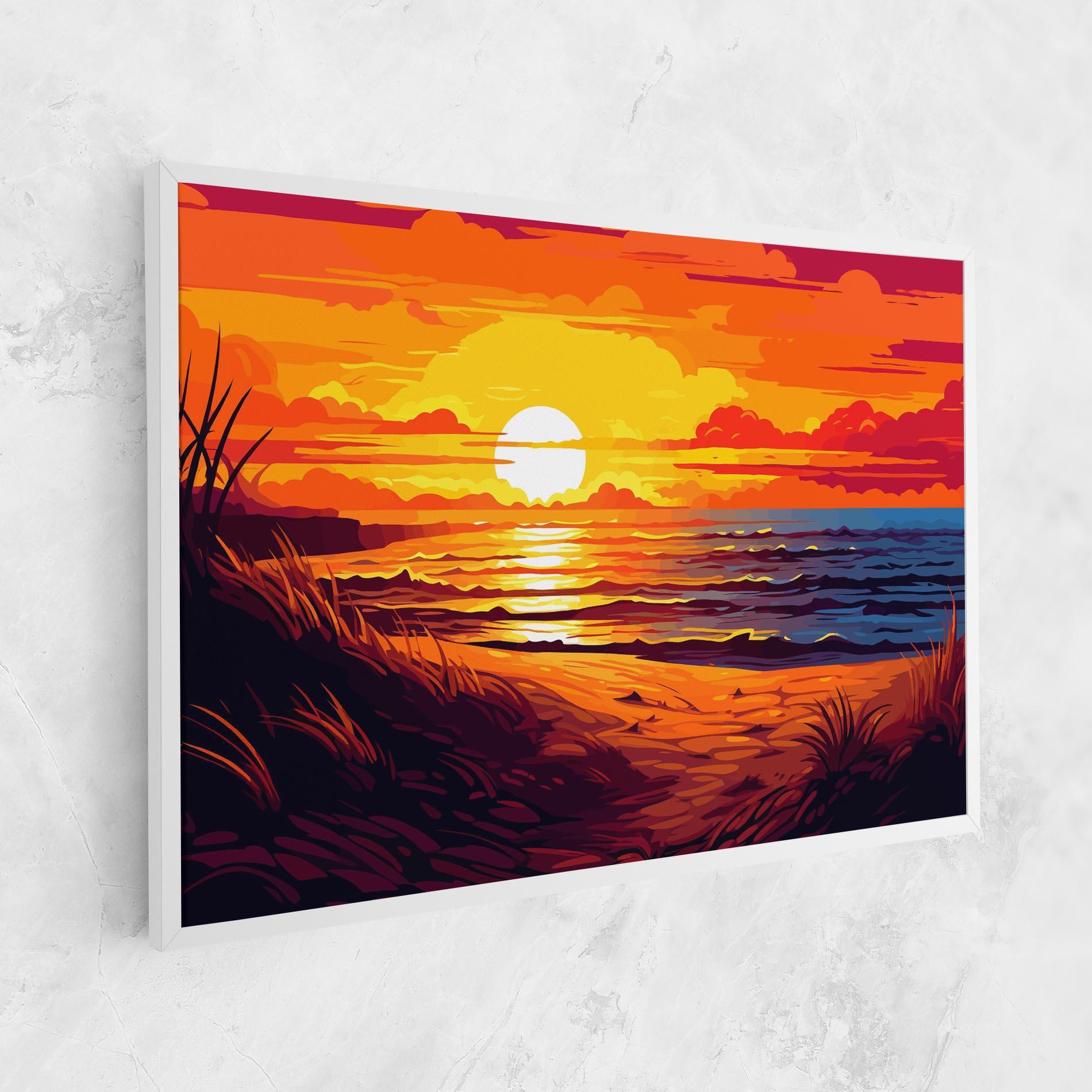 Vászonkép Strong Orange Sunset mockup 1