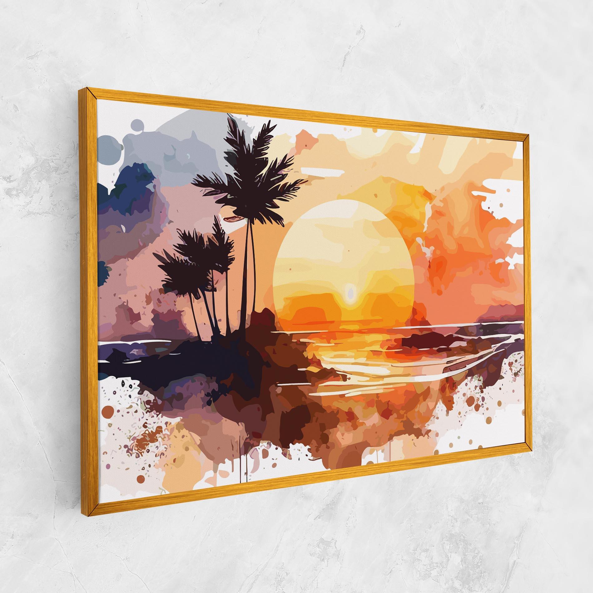 Vászonkép Beautiful Sunrise mockup 1