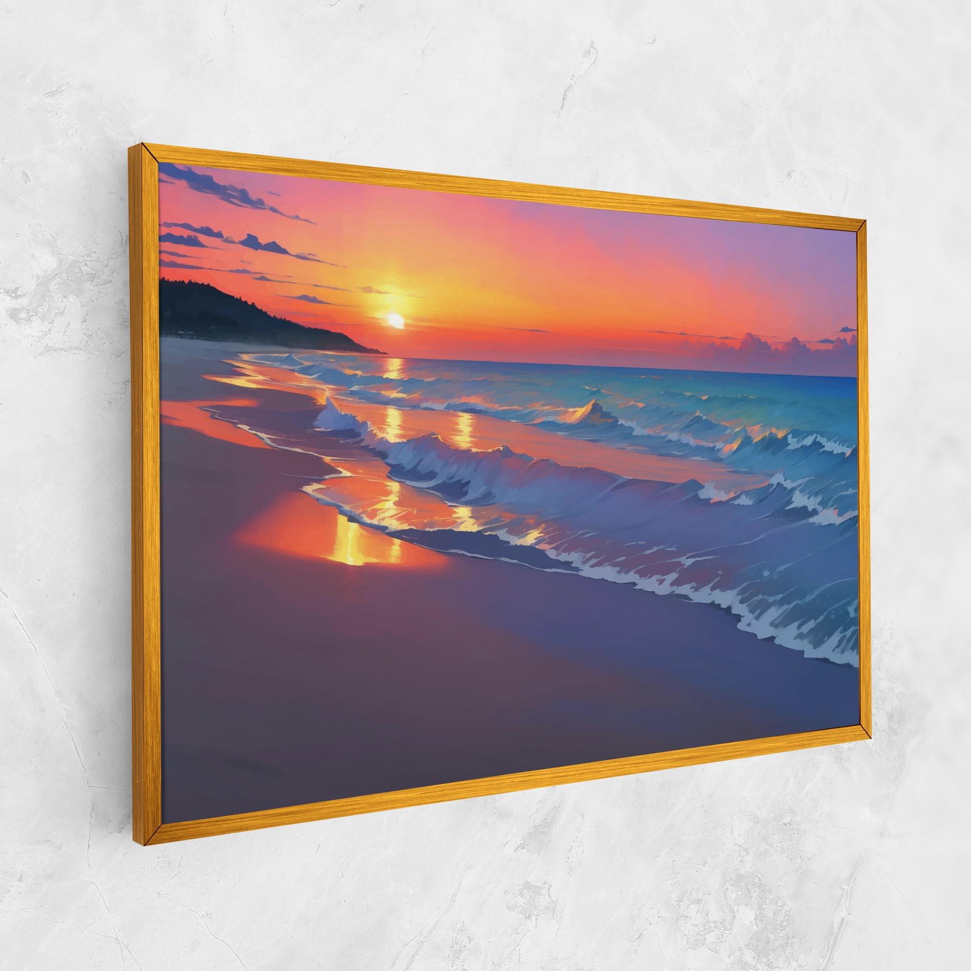 Vászonkép Dreamy Beach Sunset mockup 1