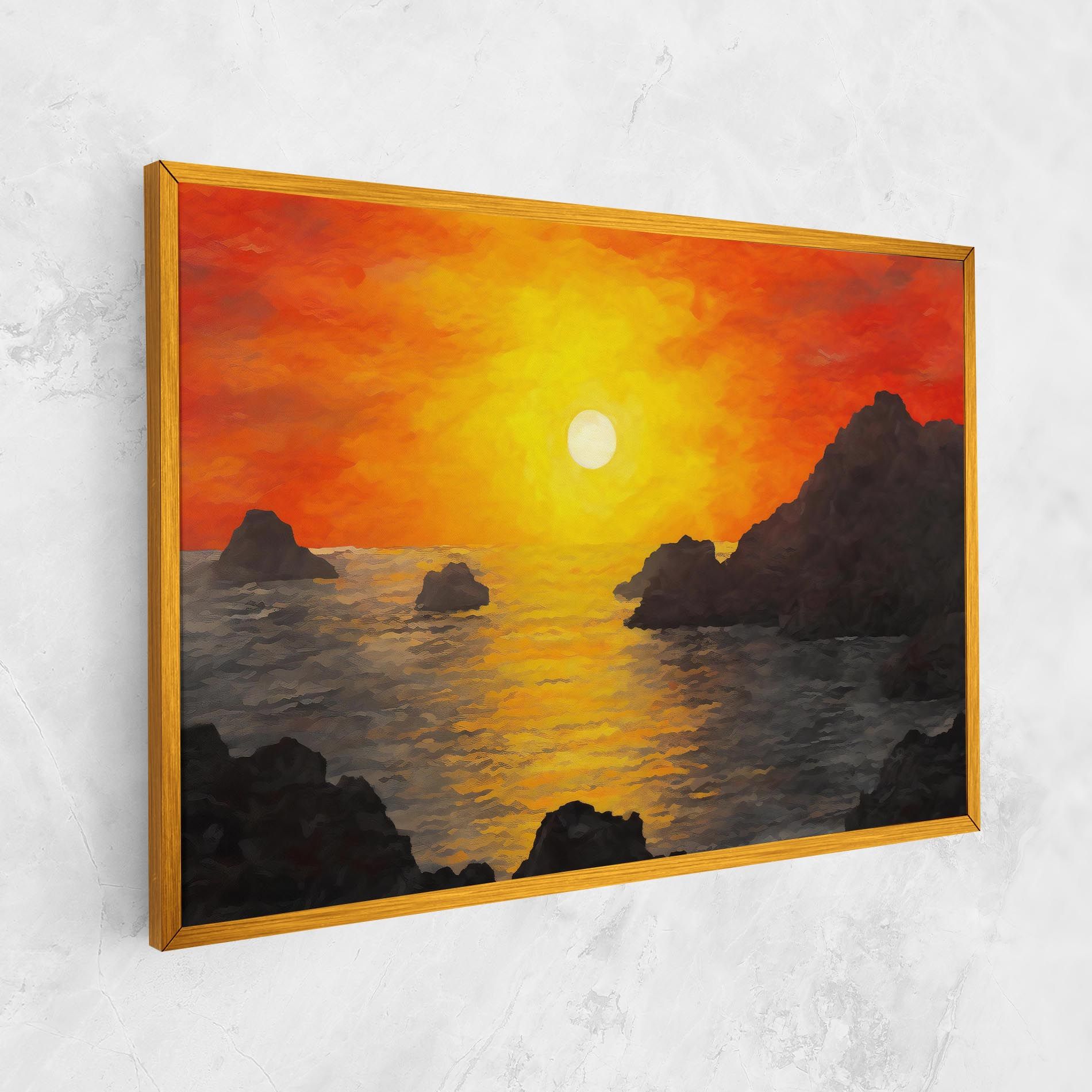 Mountains Rocks Painting mockup 1