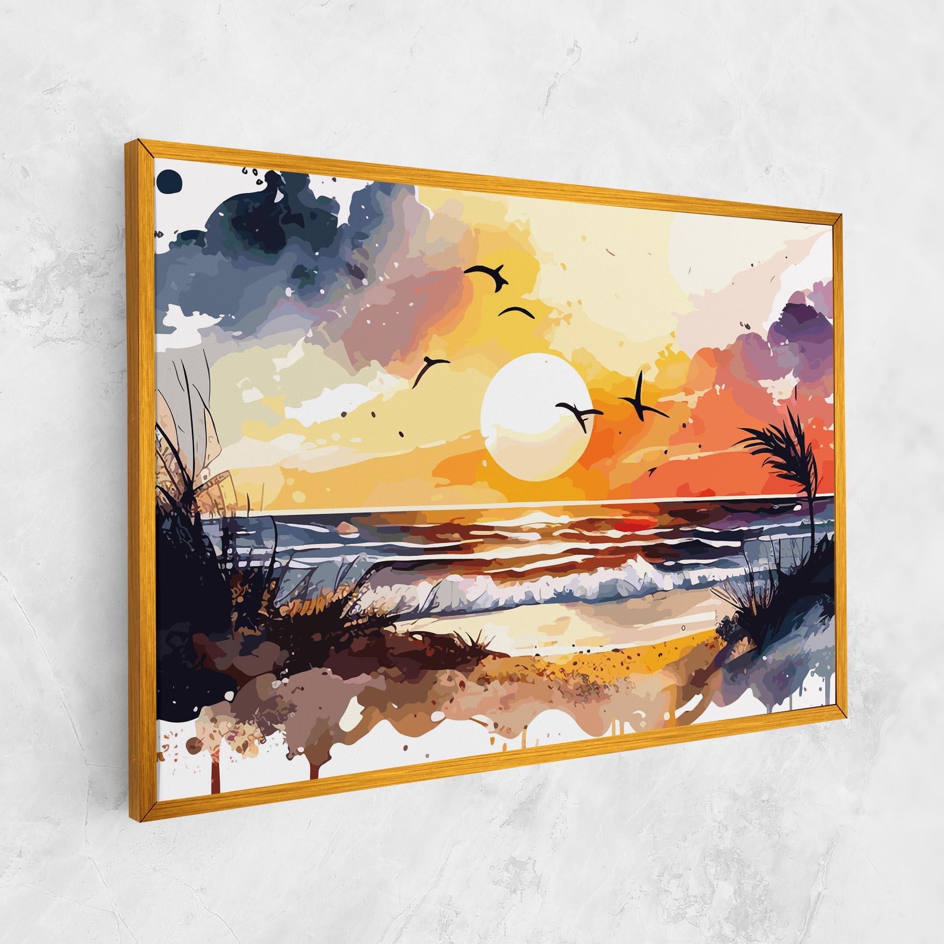 Vászonkép Sunset Art View mockup 1