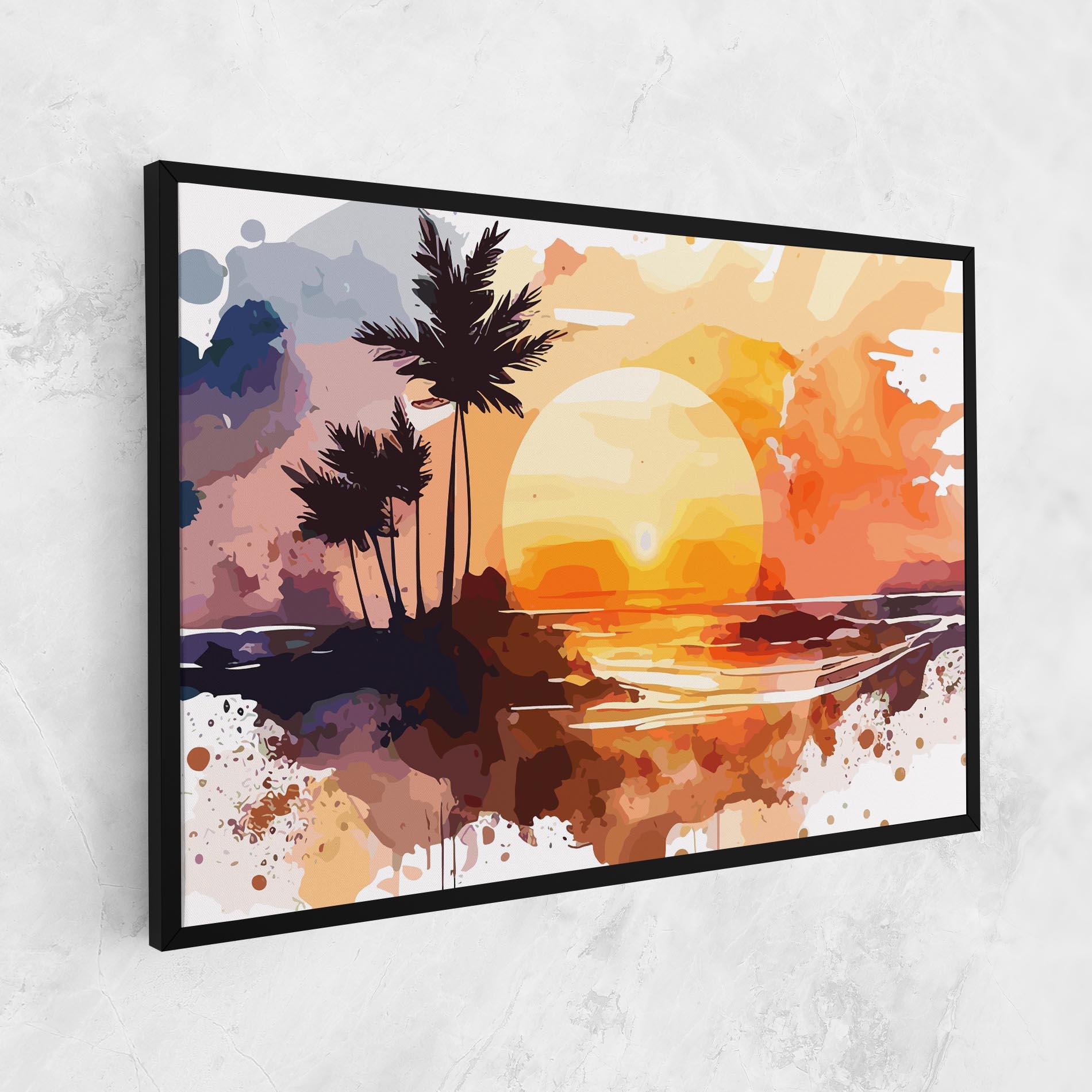 Vászonkép Beautiful Sunrise mockup 1