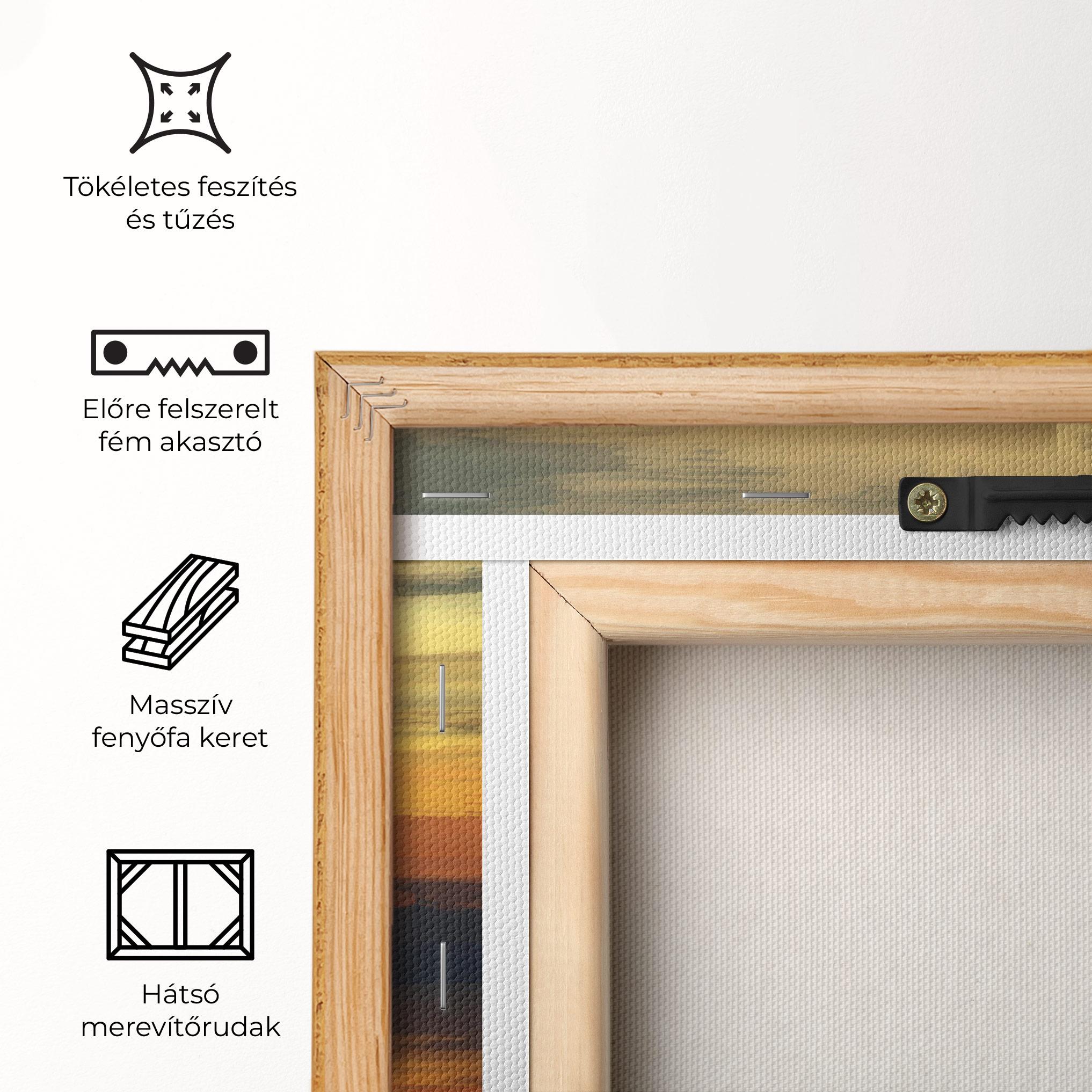 Vászonkép Sunset Oil Paint mockup 5