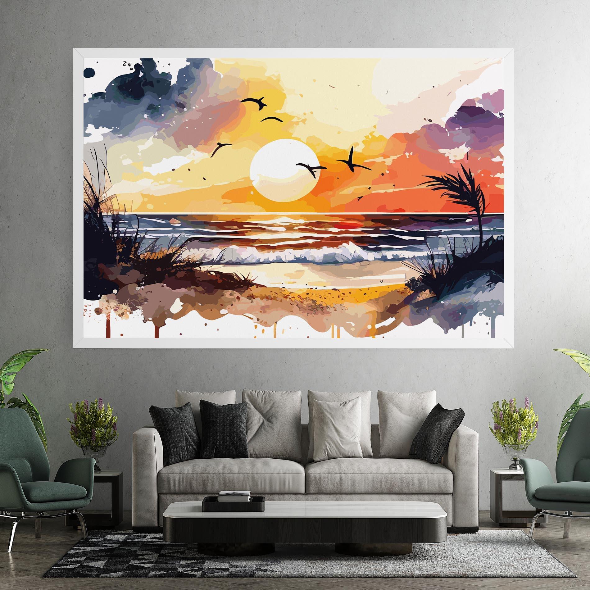Vászonkép Sunset Art View mockup 7