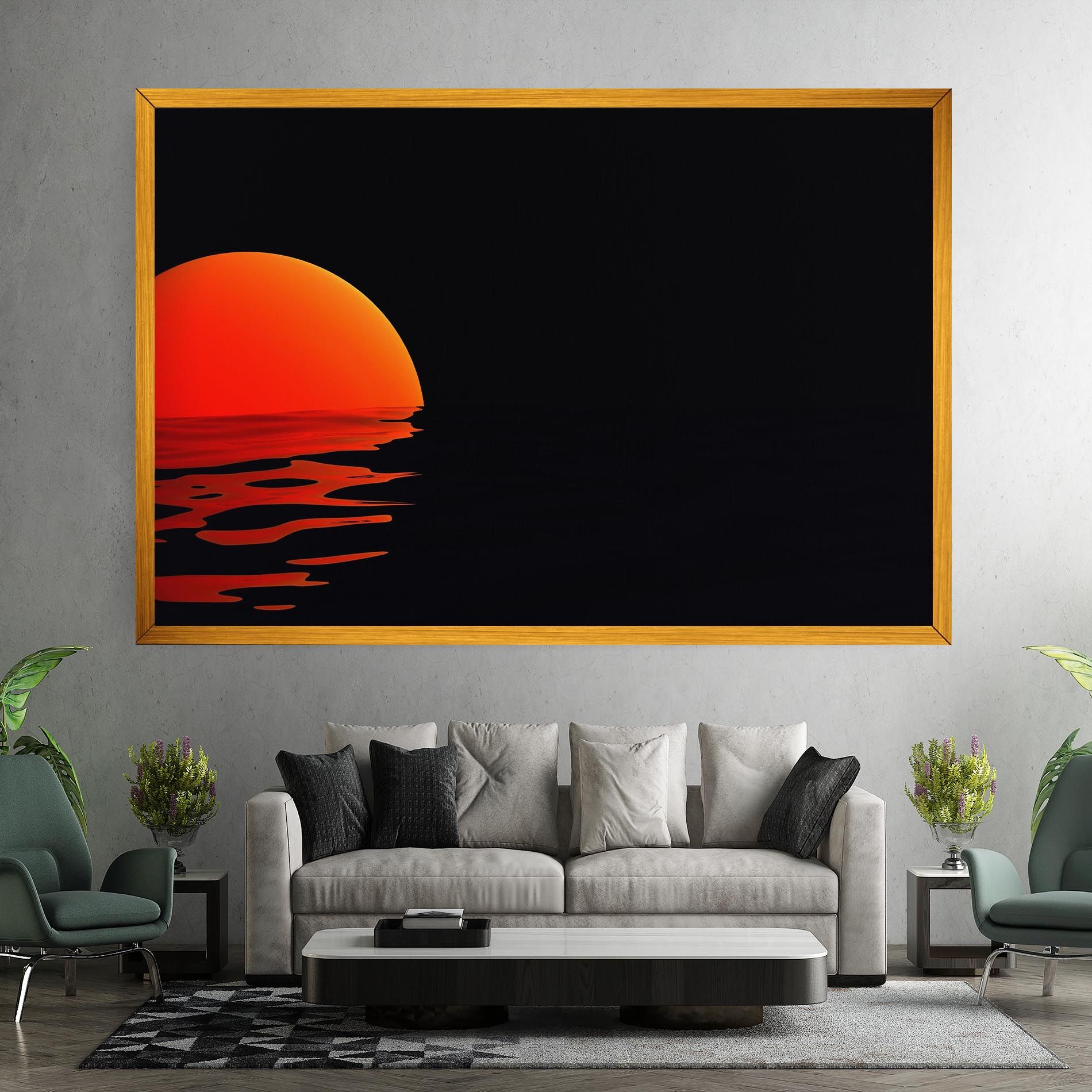 Red Evening Sunset mockup 7