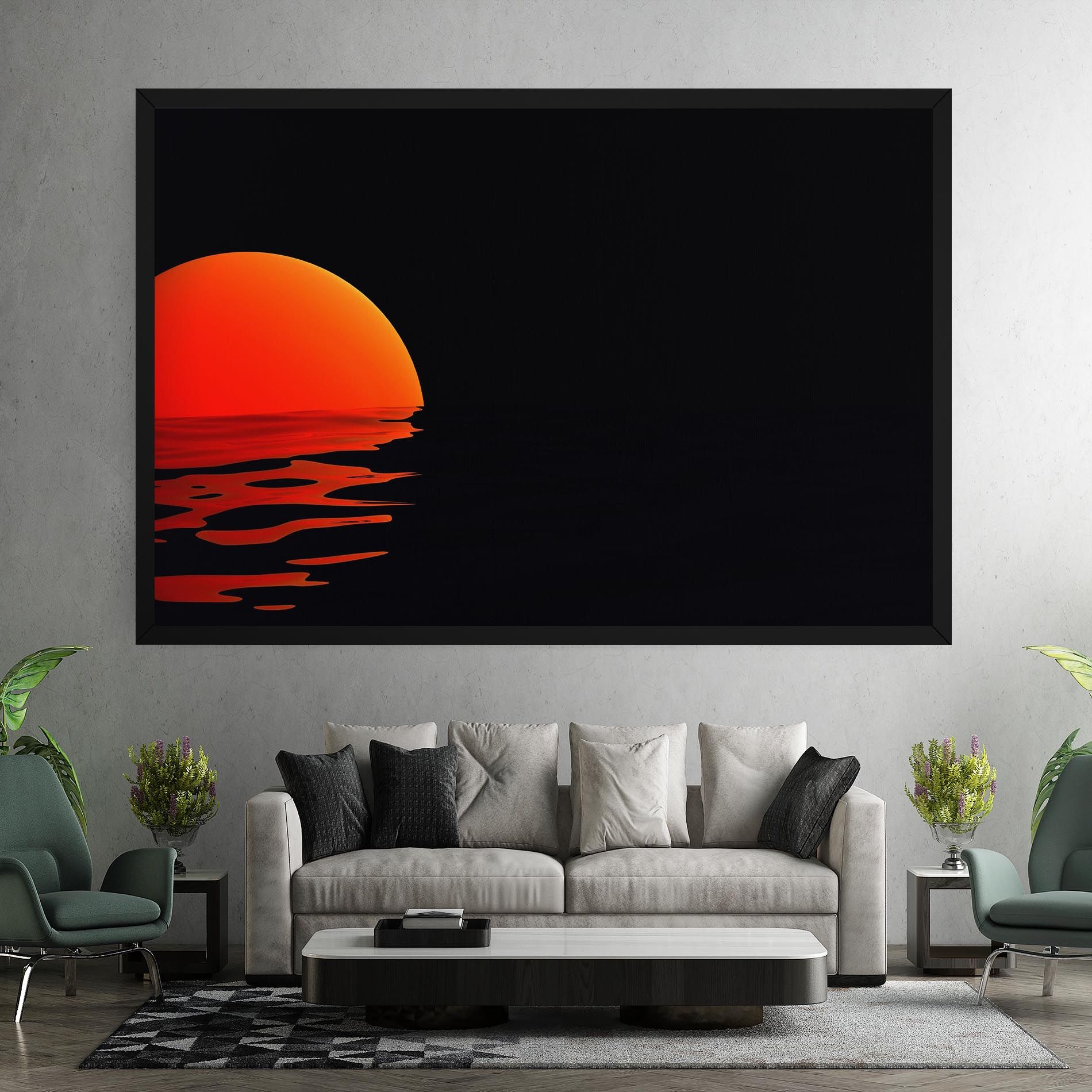 Red Evening Sunset mockup 7