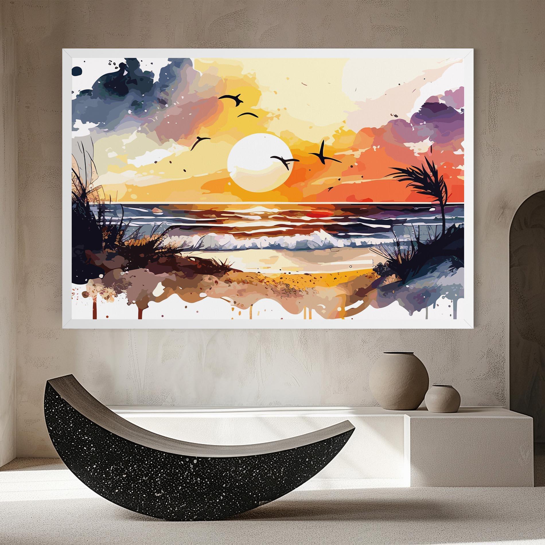 Vászonkép Sunset Art View mockup 8