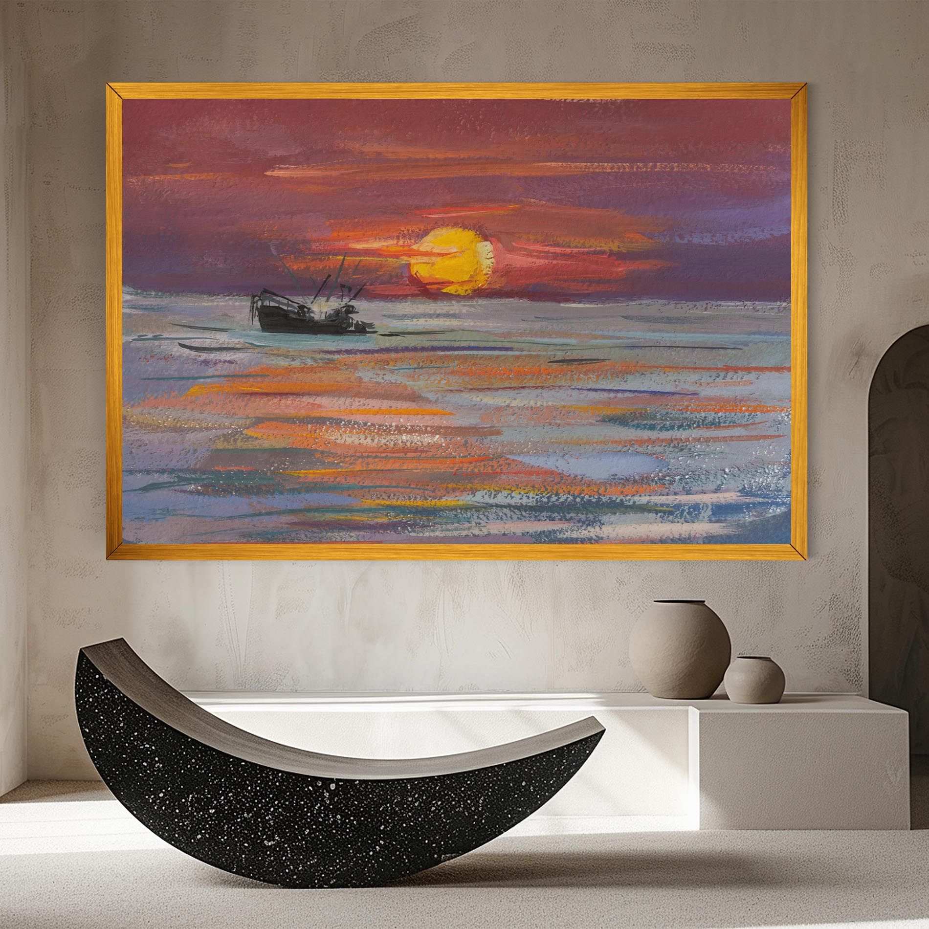 Sea Ship Painting mockup 8