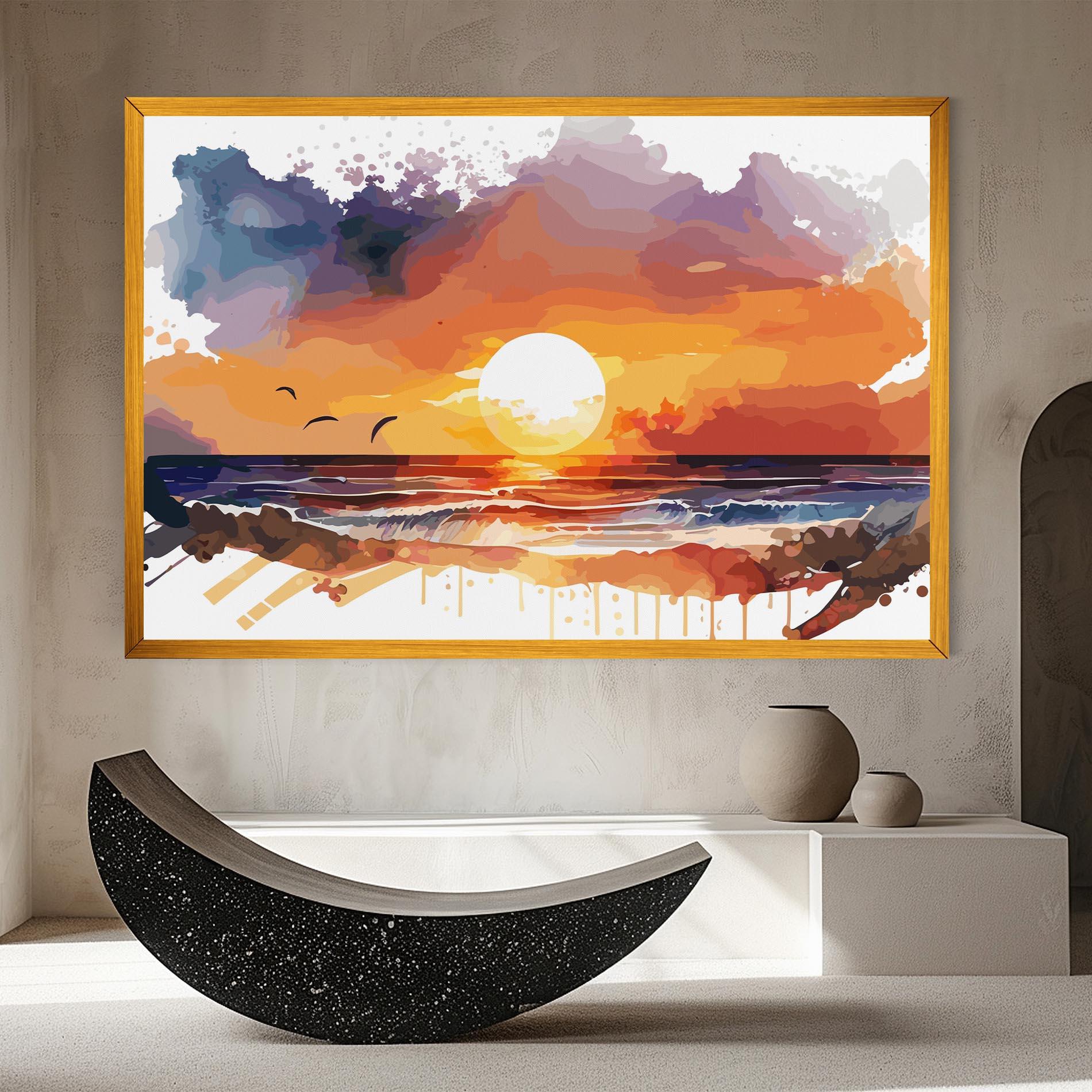 Vászonkép Sunset Art mockup 8