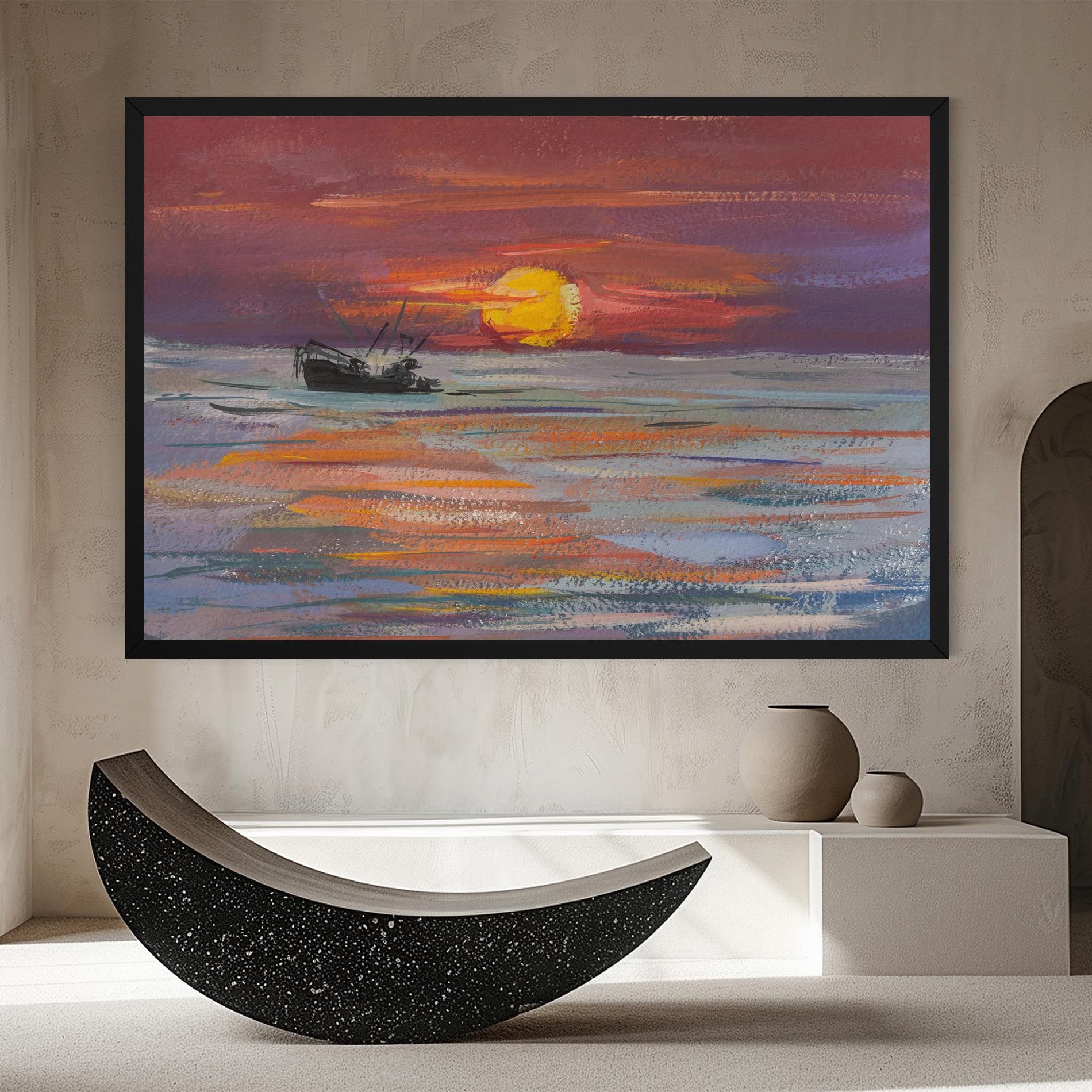 Sea Ship Painting mockup 8