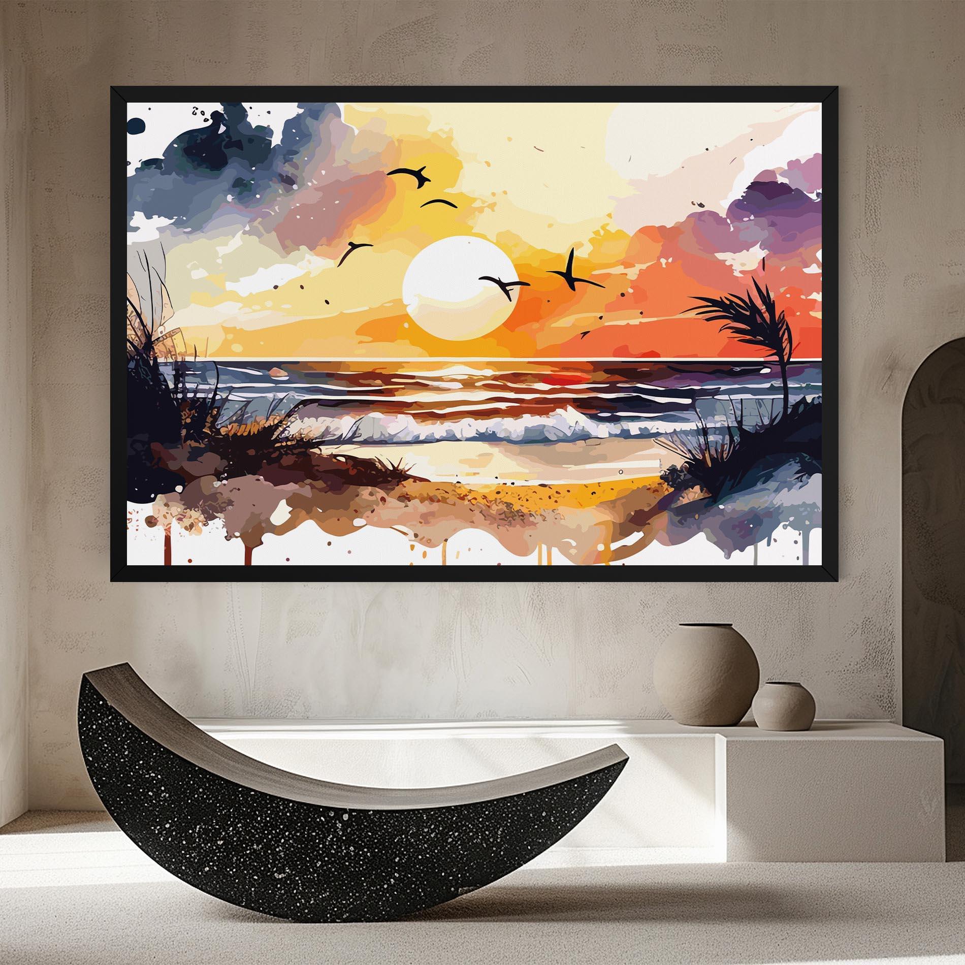 Vászonkép Sunset Art View mockup 8