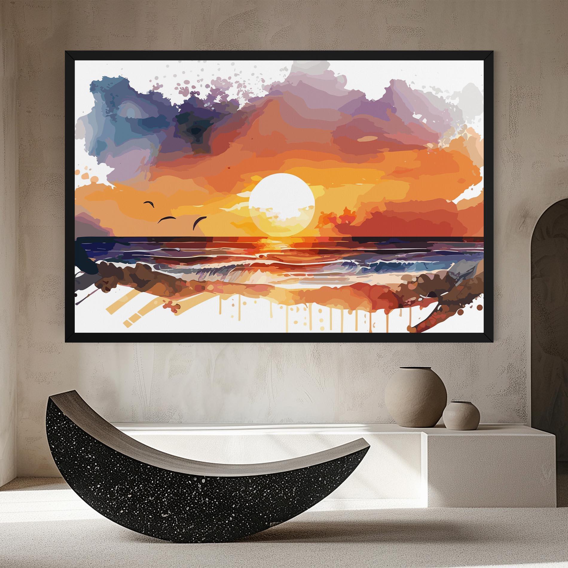 Vászonkép Sunset Art mockup 8