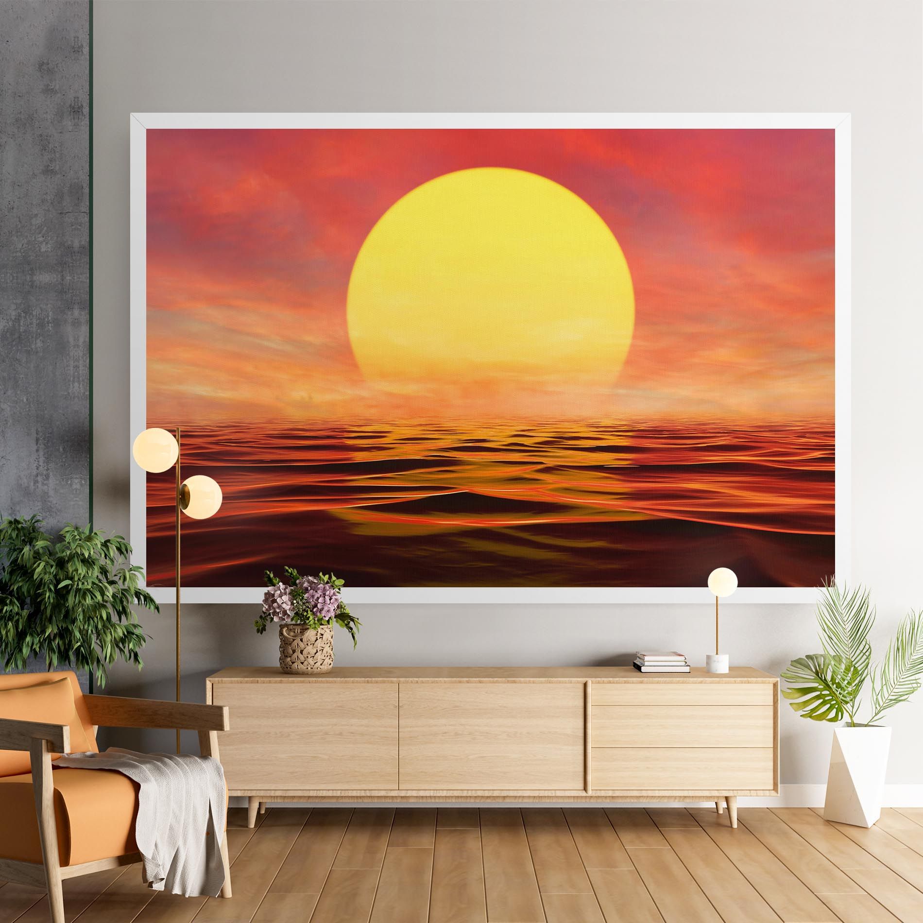 Clouds Reflection Sky mockup 9