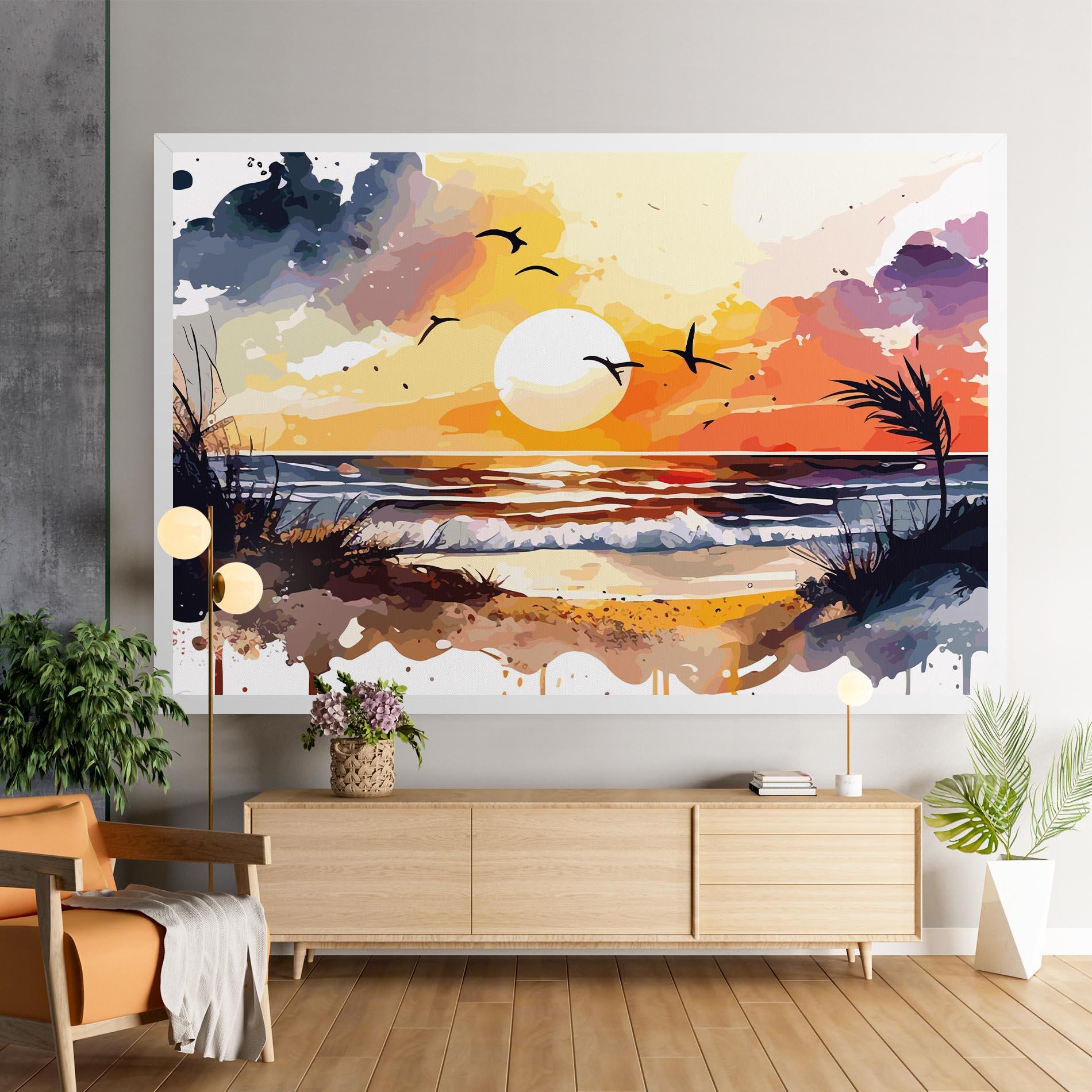 Vászonkép Sunset Art View mockup 9