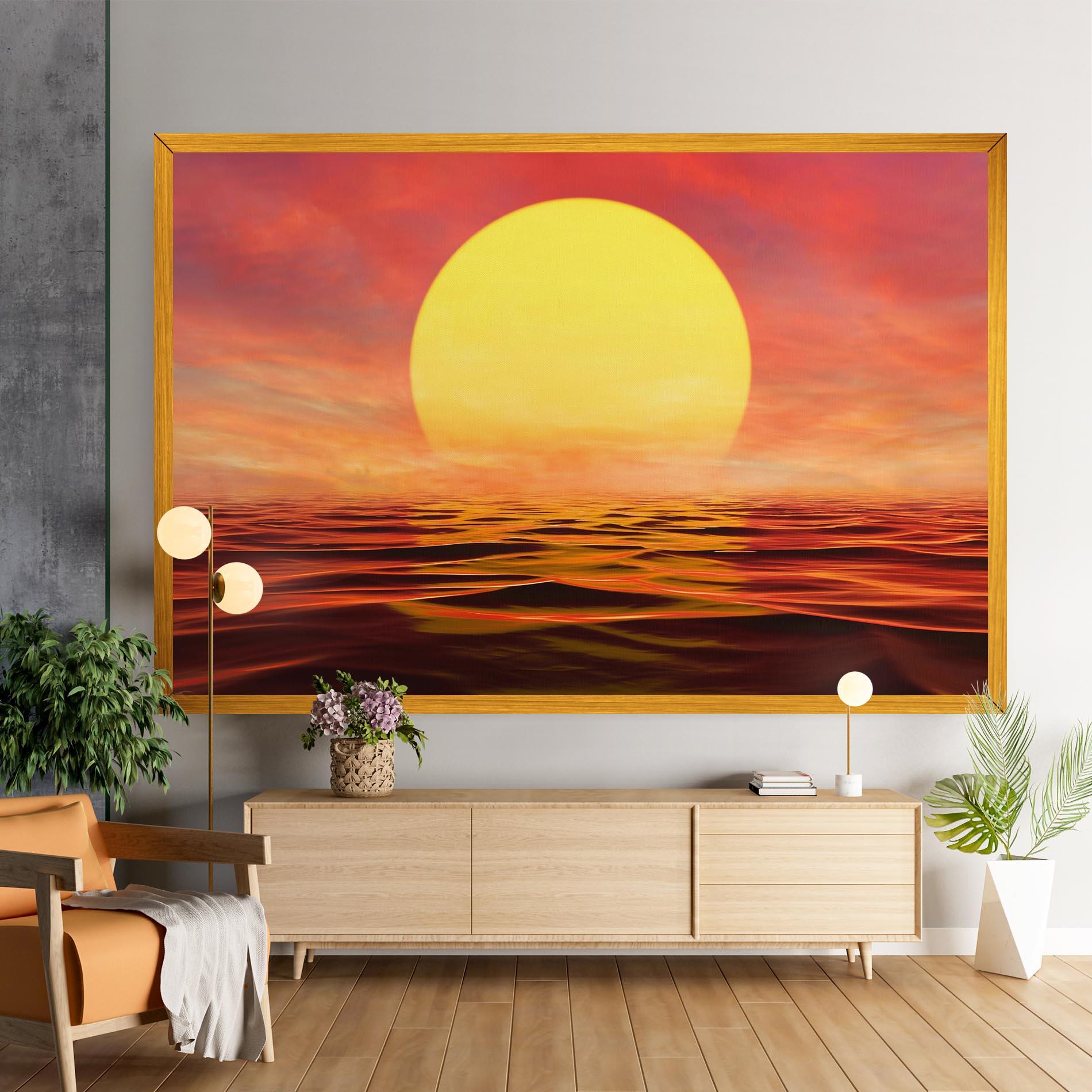 Vászonkép Clouds Reflection Sky mockup 9